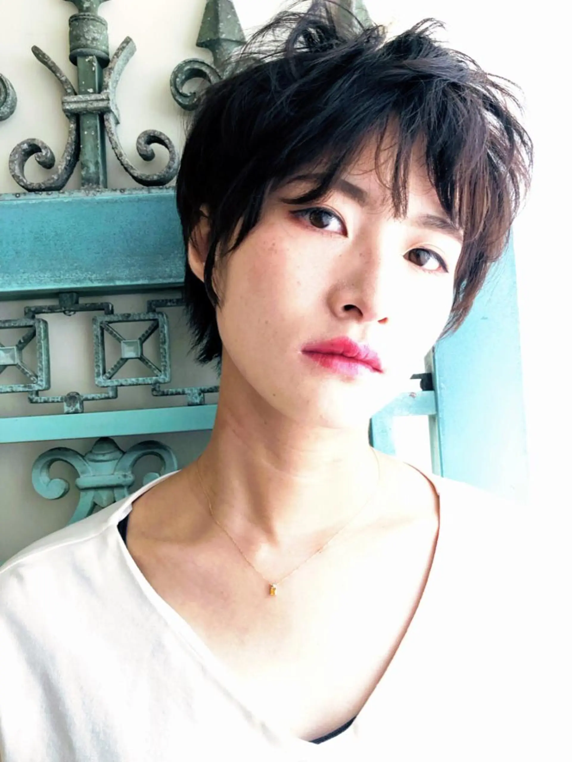 ショート カラー パーマ ヘアアレンジ 表参道Lise おおいしおりのヘアスタイル