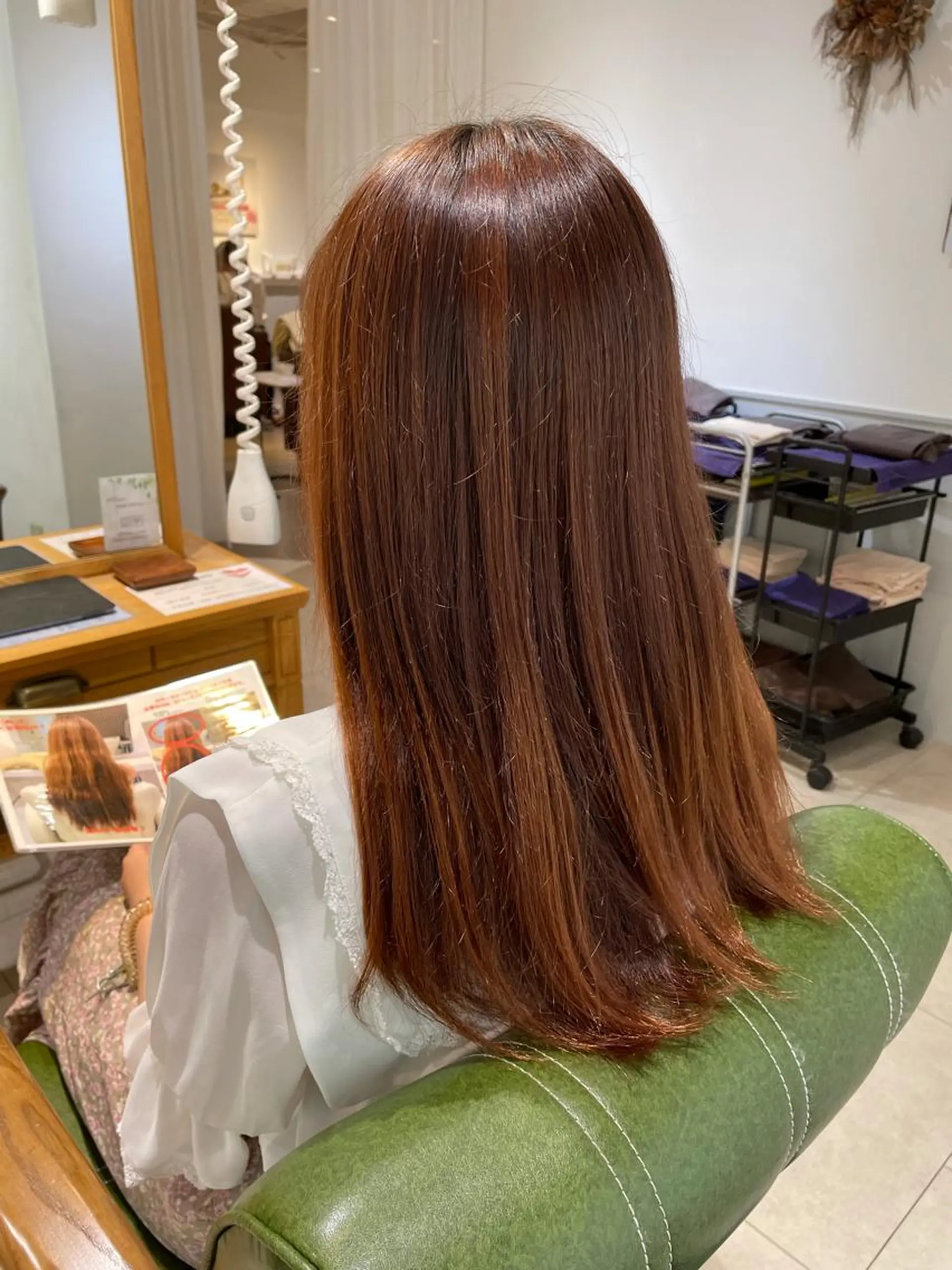 ロング カラー アクアカラー 髪質改善 トリートメント 過去一の柔髪ヘア 🌿einshairのヘアスタイル