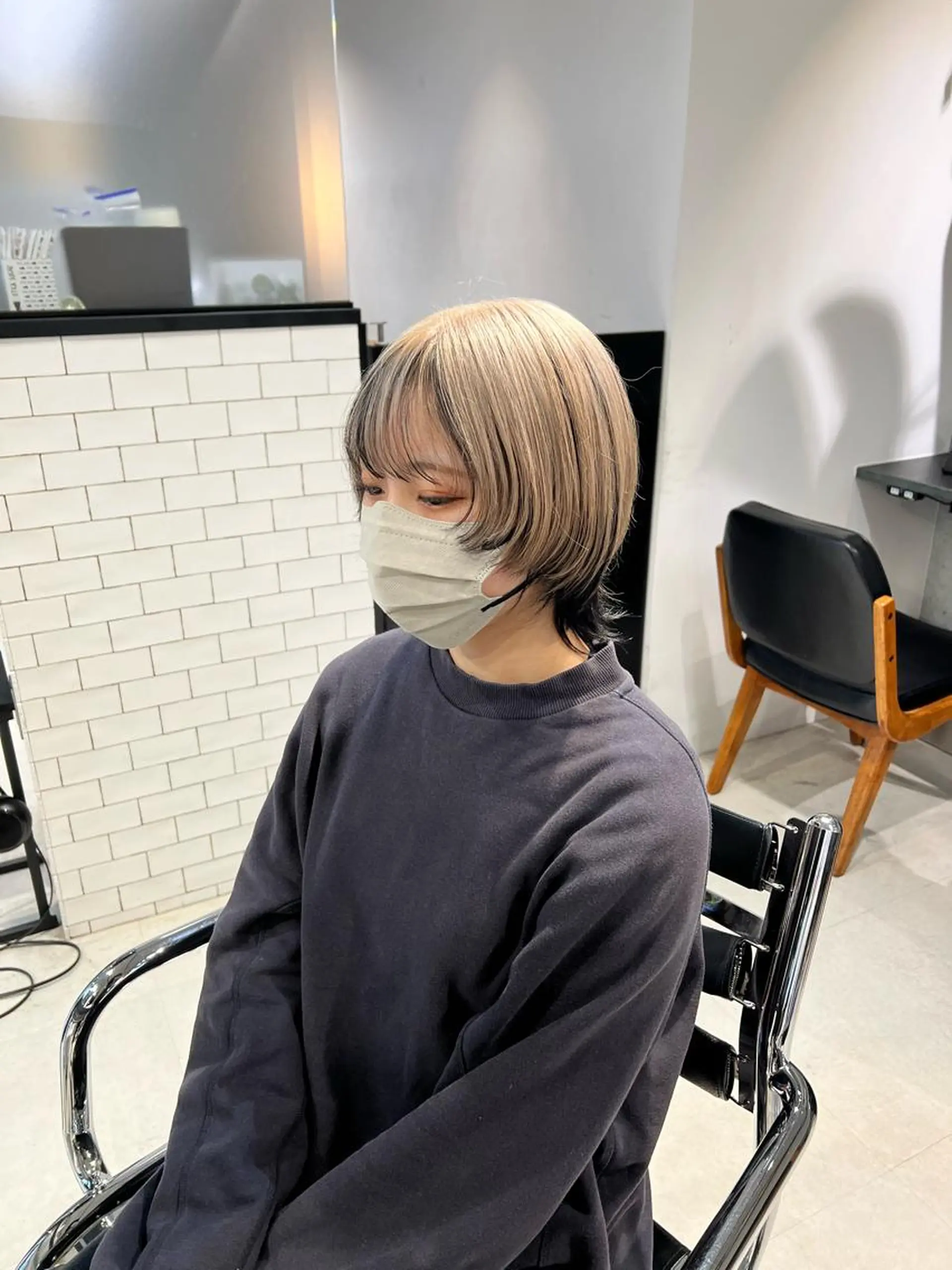 ショート カラー カット ヘアカラー トリートメント 赤みゼロ/透明感 カラー🌿KANTAのヘアスタイル