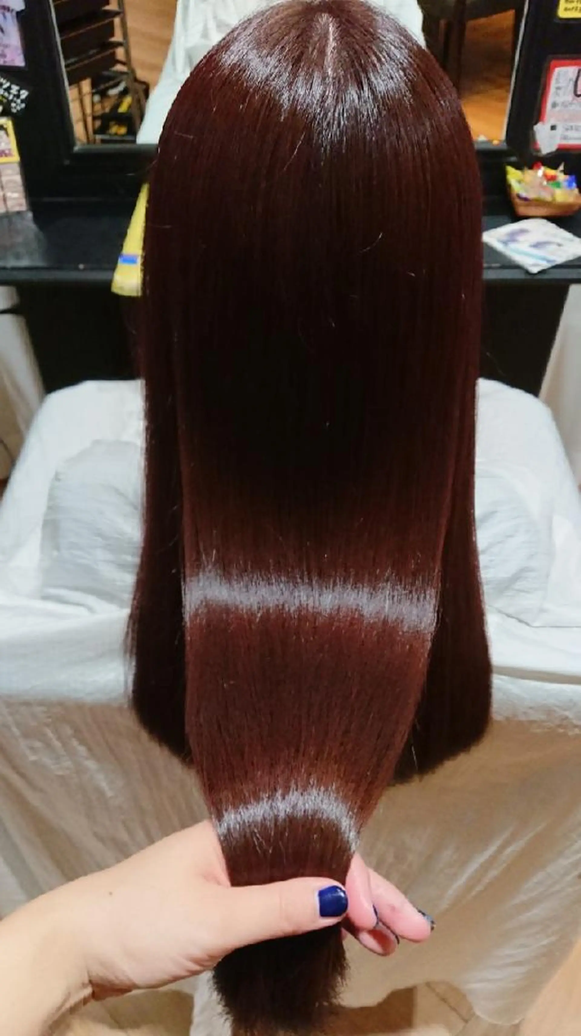 ロング カラー ピンクカラー バイオレットカラー 三好 麻美のヘアスタイル