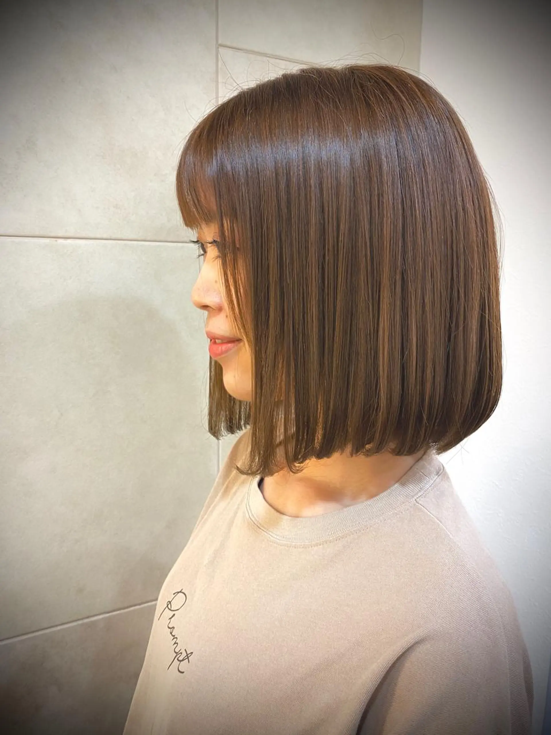 ミディアム ボブ 縮毛矯正 RaiRa/ 今澄紀仁のヘアスタイル