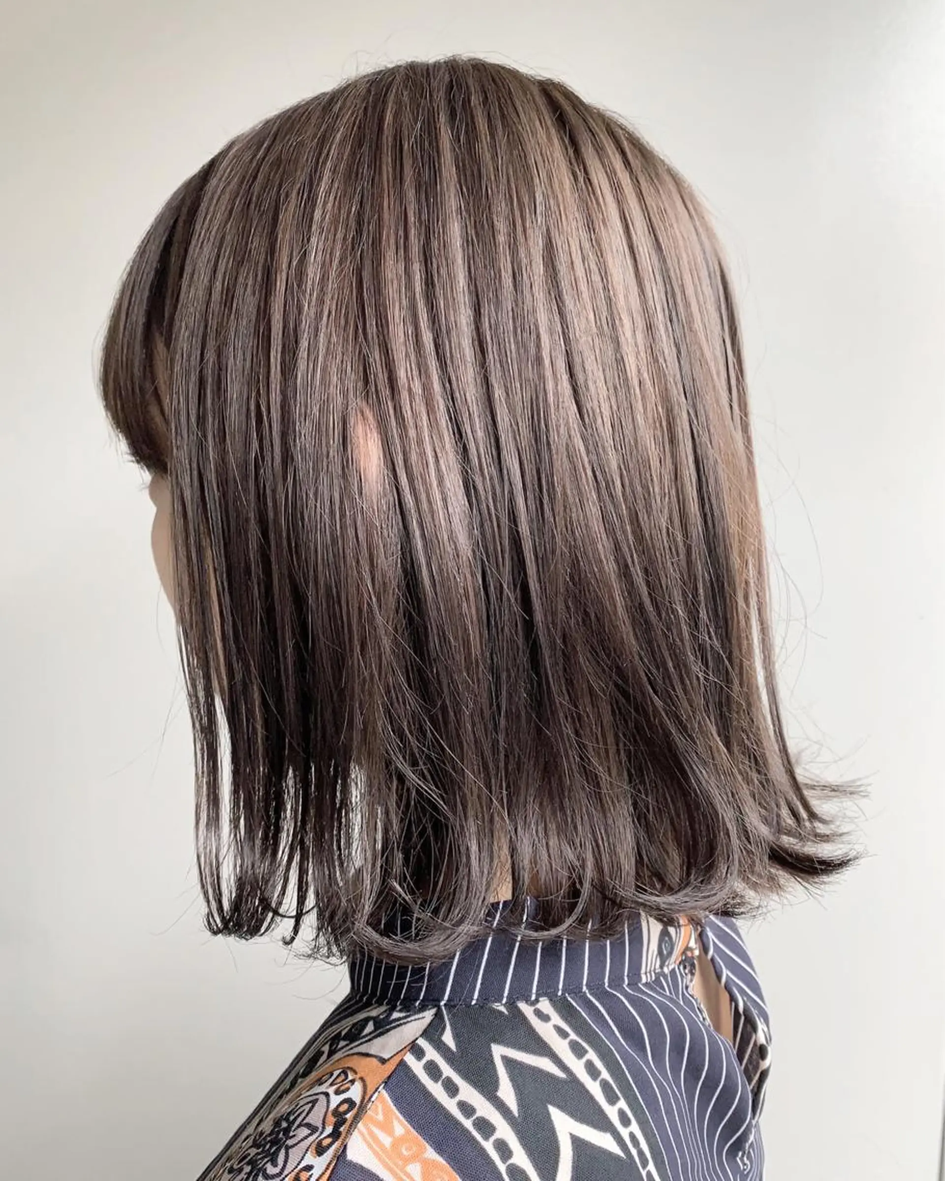 ショート カラー ボブパーマコテ巻き風 パーマNo1深江秀平のヘアスタイル