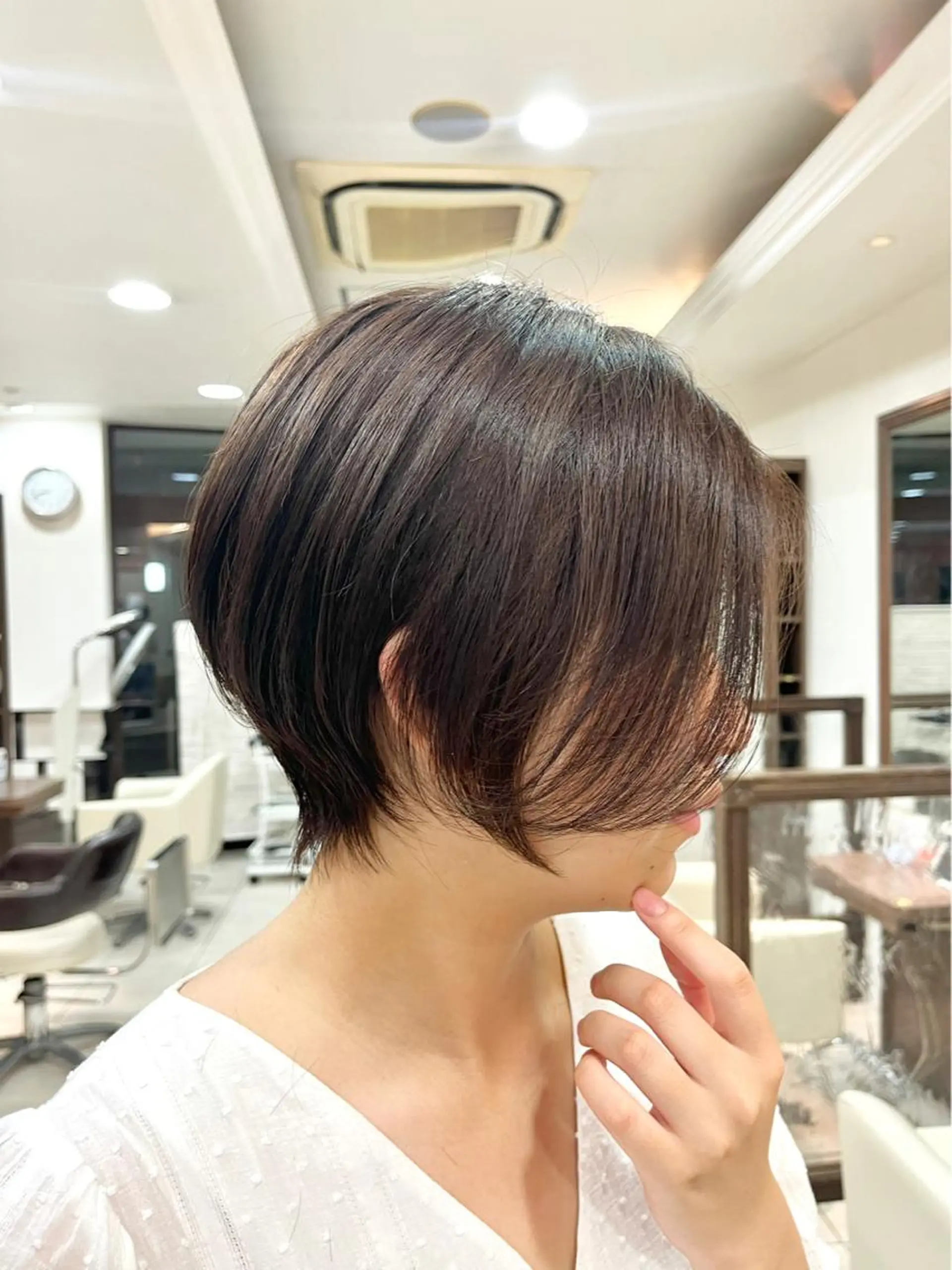 ショート ショートボブ ハンサムショート ボブ くびれヘア ハイライト カット ヘアカラー トリートメント 《大人気髪質改善》 プログレス国分寺店のヘアスタイル