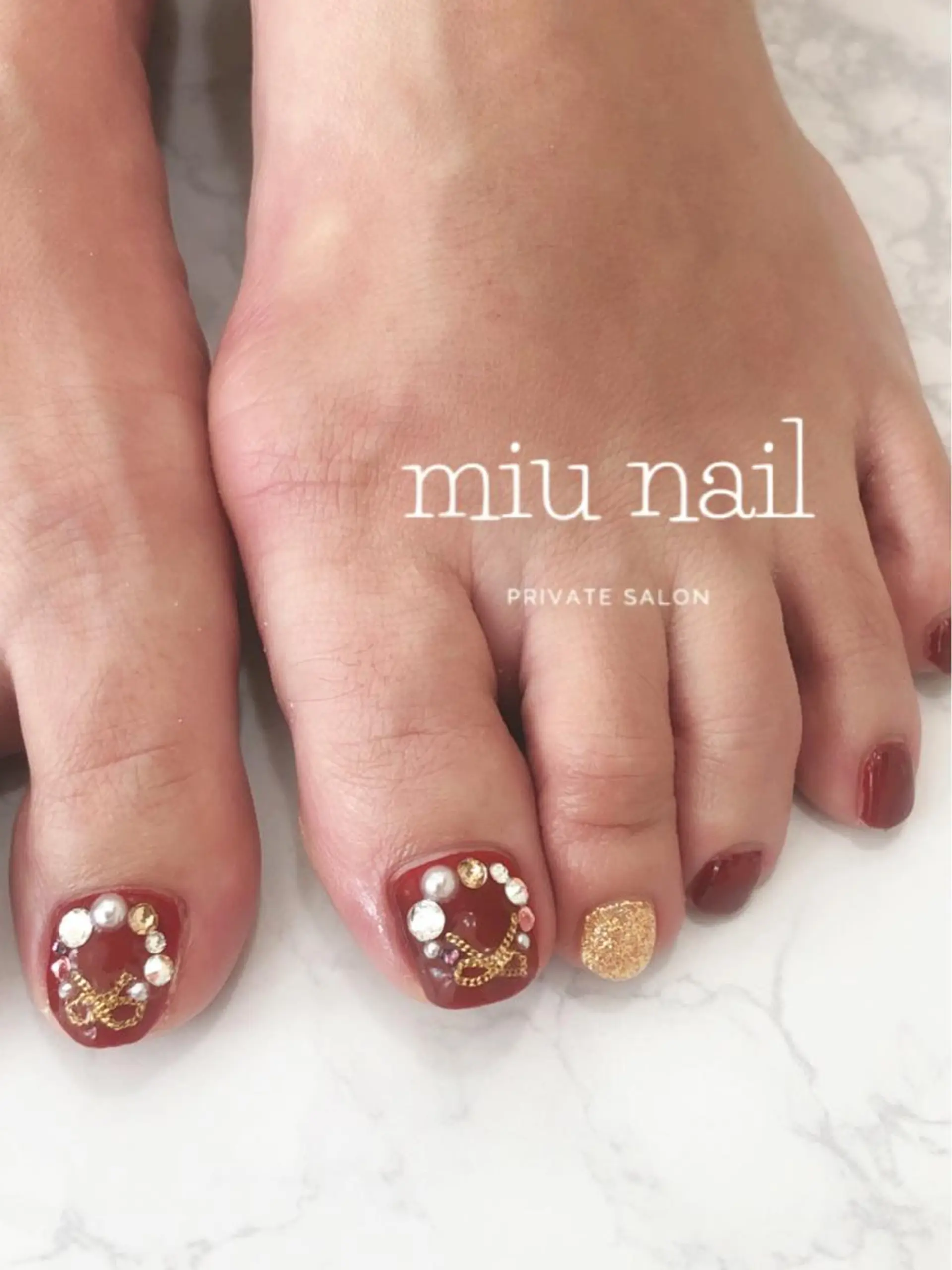 ネイル フットネイル 杉本 孝美のネイルデザイン