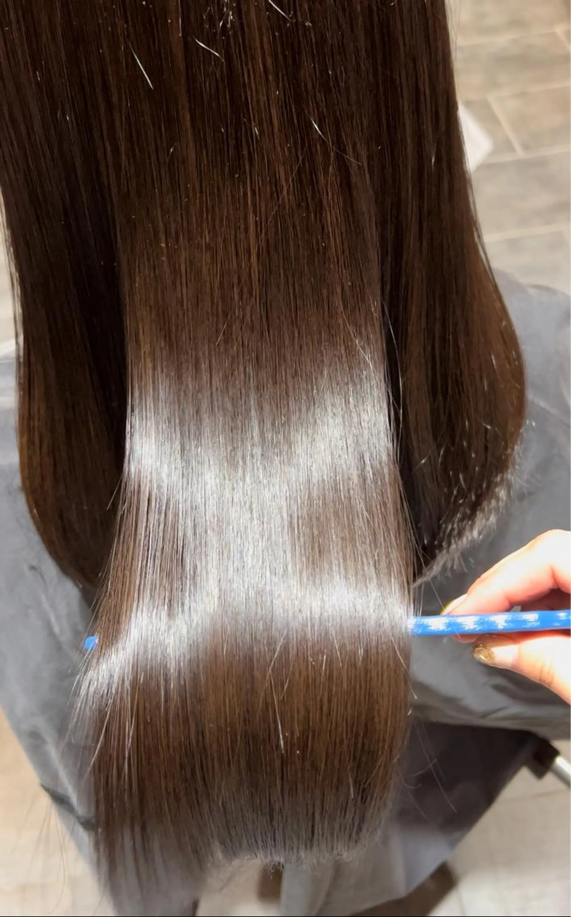 ロング 縮毛矯正 石崎 真維のヘアスタイル