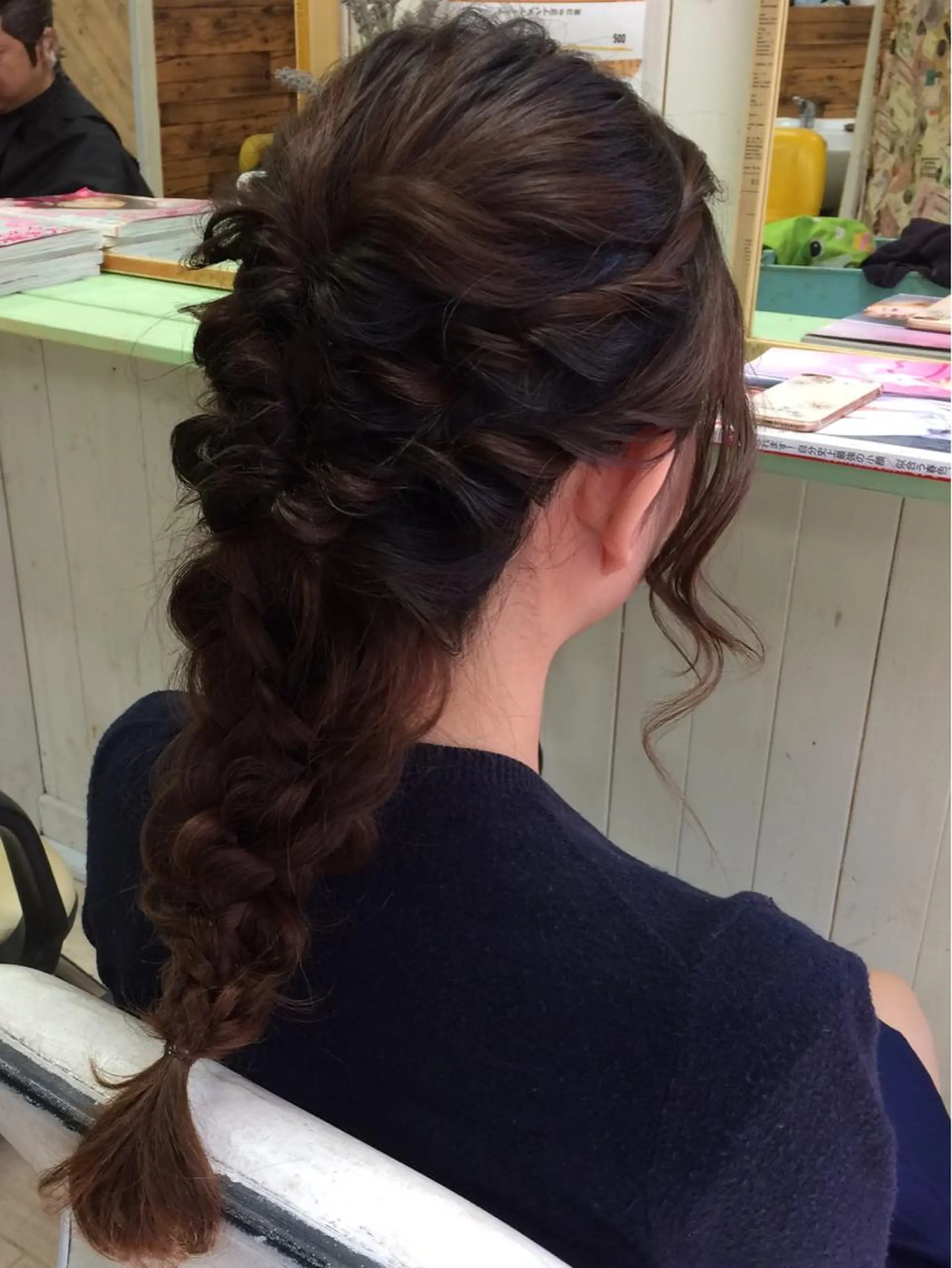 ロング ヘアセット みやもと まなみのヘアスタイル