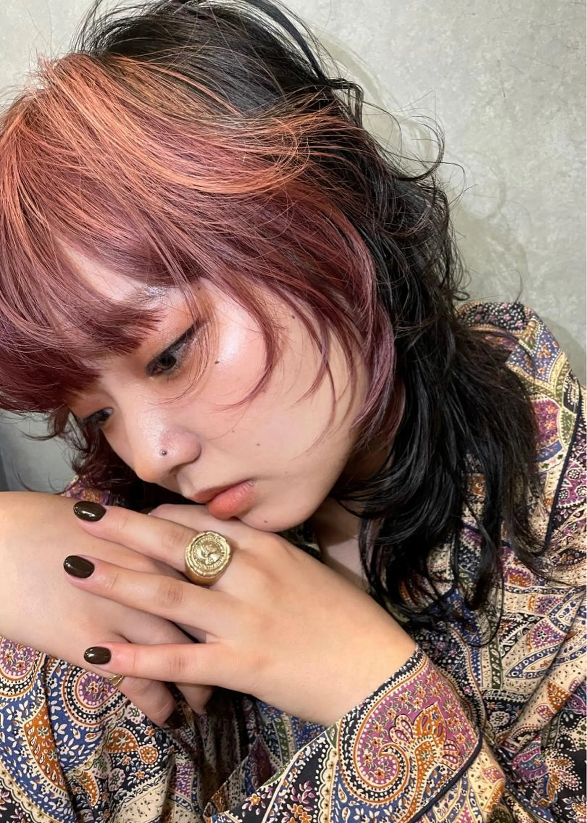 セミロング カラー Haru/THREE …by velvetのヘアスタイル