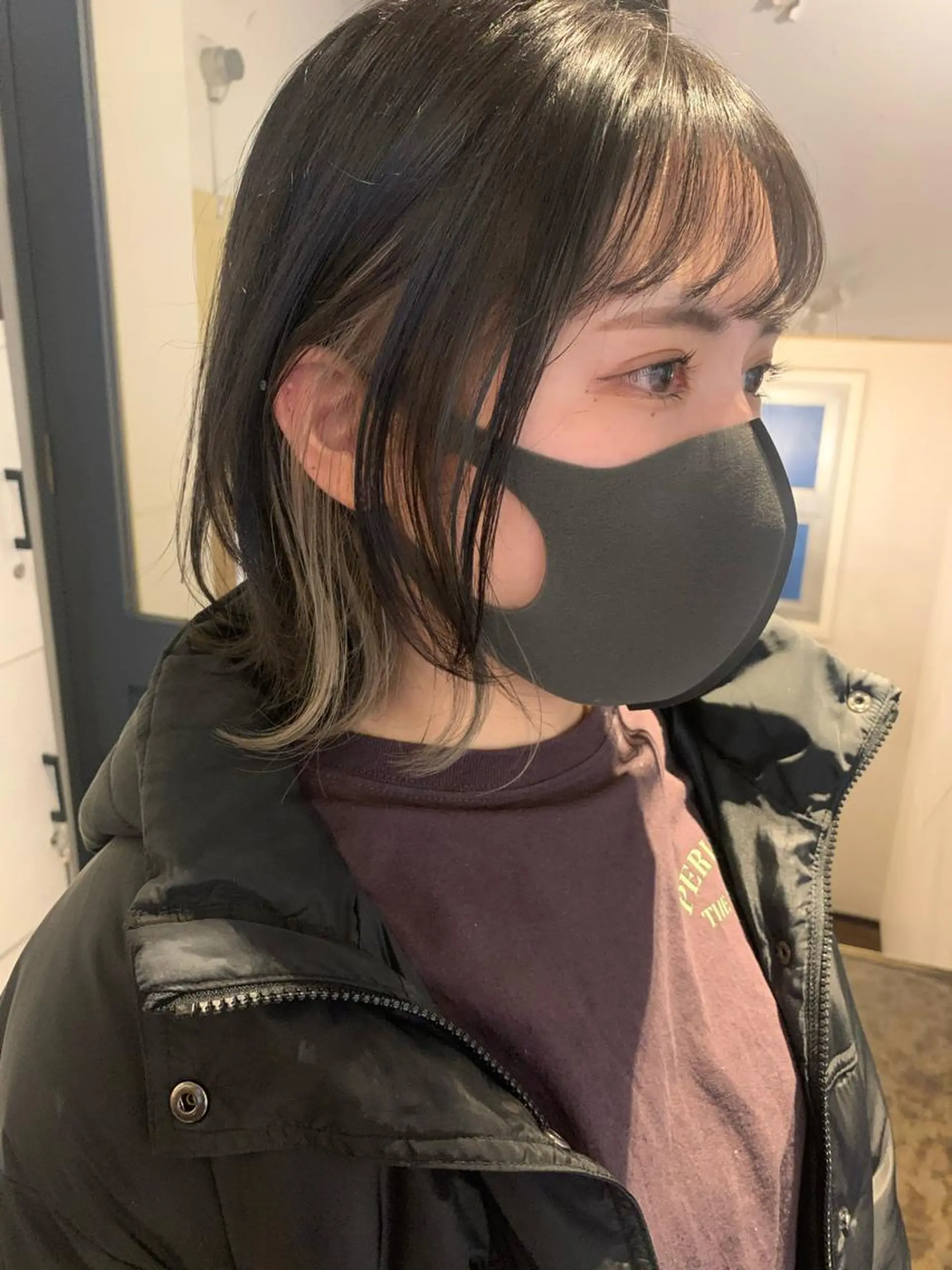 ショート カラー パーマ ヘアアレンジ メンズ キッズ ネイル マツエク・マツパ メンズインナーカラー インナーカラー ボブ カット ヘアカラー トリートメント ウルフレイヤーカット /チヒロのヘアスタイル