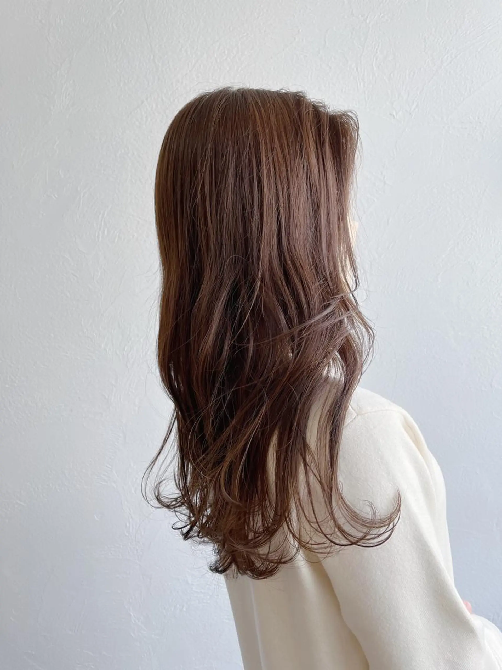 ロング カラー アッシュ アッシュブラウン ブリーチ ブラウンカラー 透明感カラー HIYOSHI　✂︎ 艶髪職人のヘアスタイル