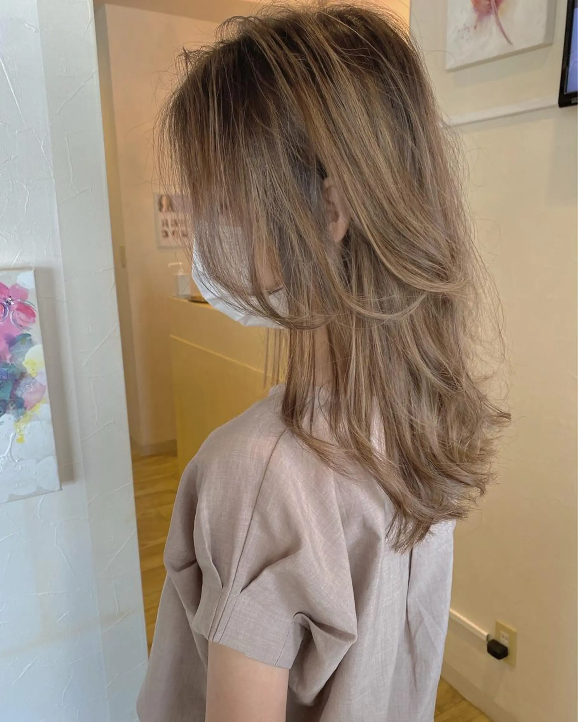 ミディアム カラー イルミナカラー カット ヘアカラー grand juteのヘアスタイル