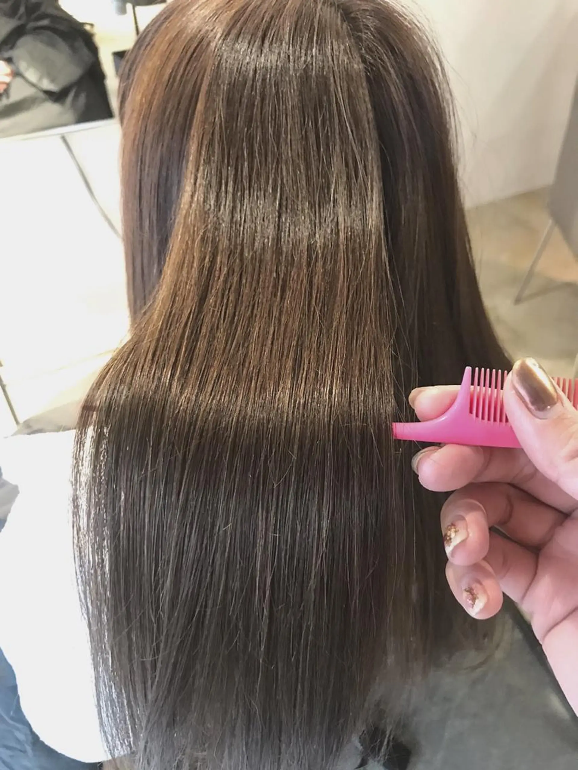 ロング カラー ケアカラー トリートメント RHAIRSALON 西山梓のヘアスタイル