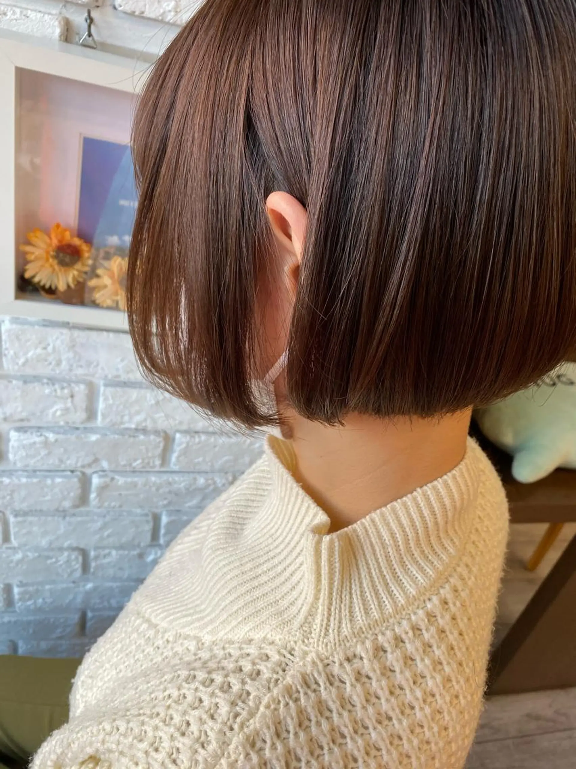 ショート カラー ボブ カット ヘアカラー トリートメント 日比 貴大/ minim hairのヘアスタイル