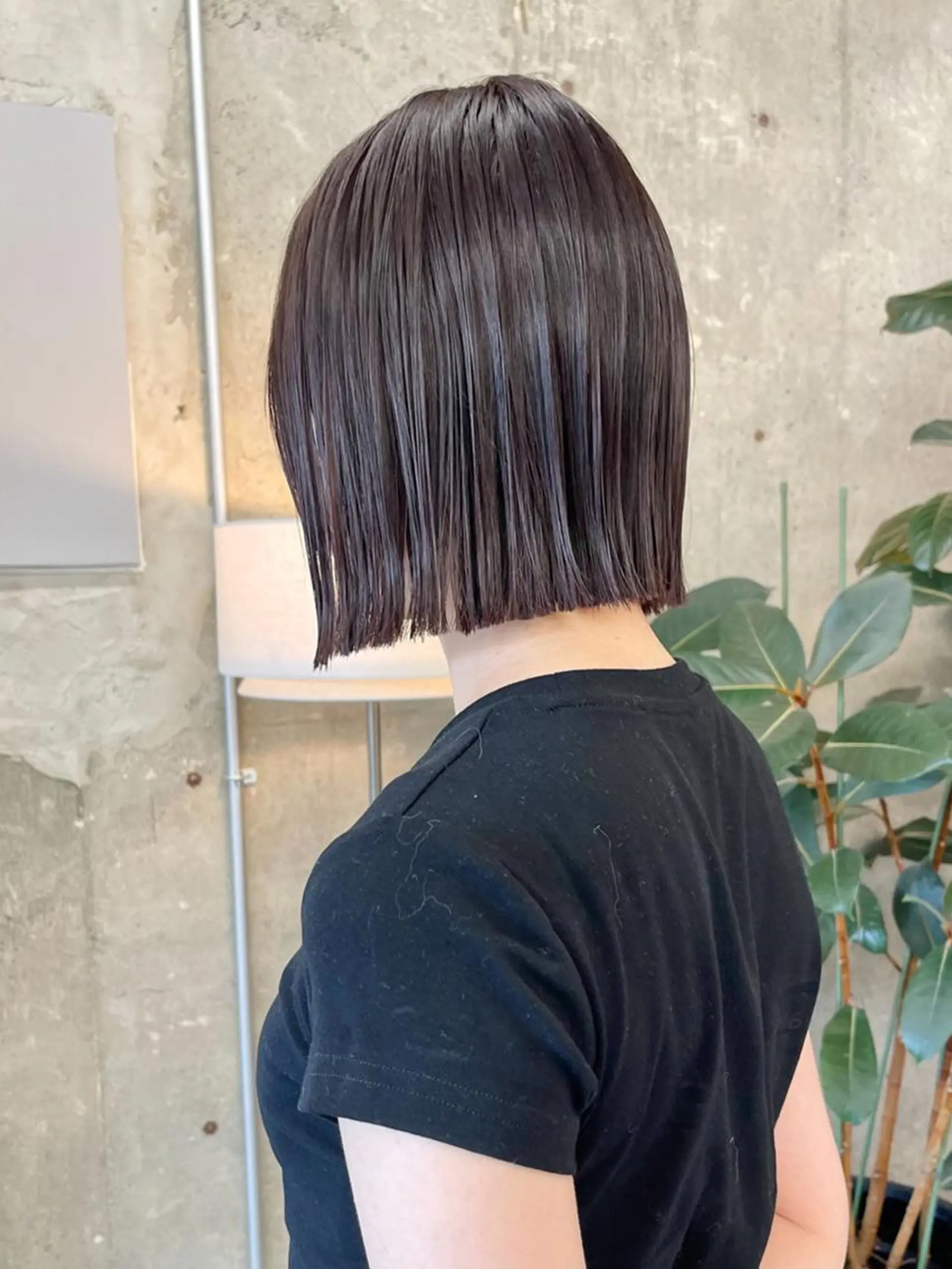 ミディアム カラー ボブ カット ヘアカラー トリートメント ✨縮毛矯正/ボブ✨ 佐藤 さくらのヘアスタイル