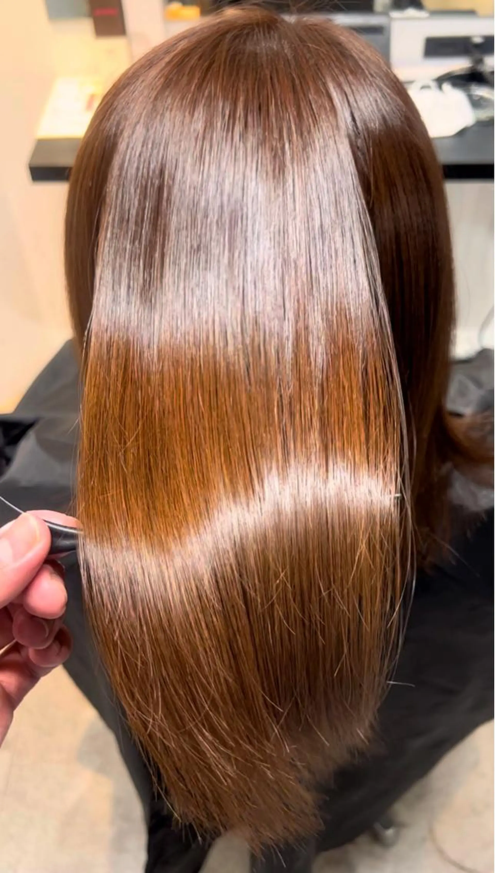 セミロング 縮毛矯正 トリートメント ブリーチ矯正🉑/ まさるのヘアスタイル