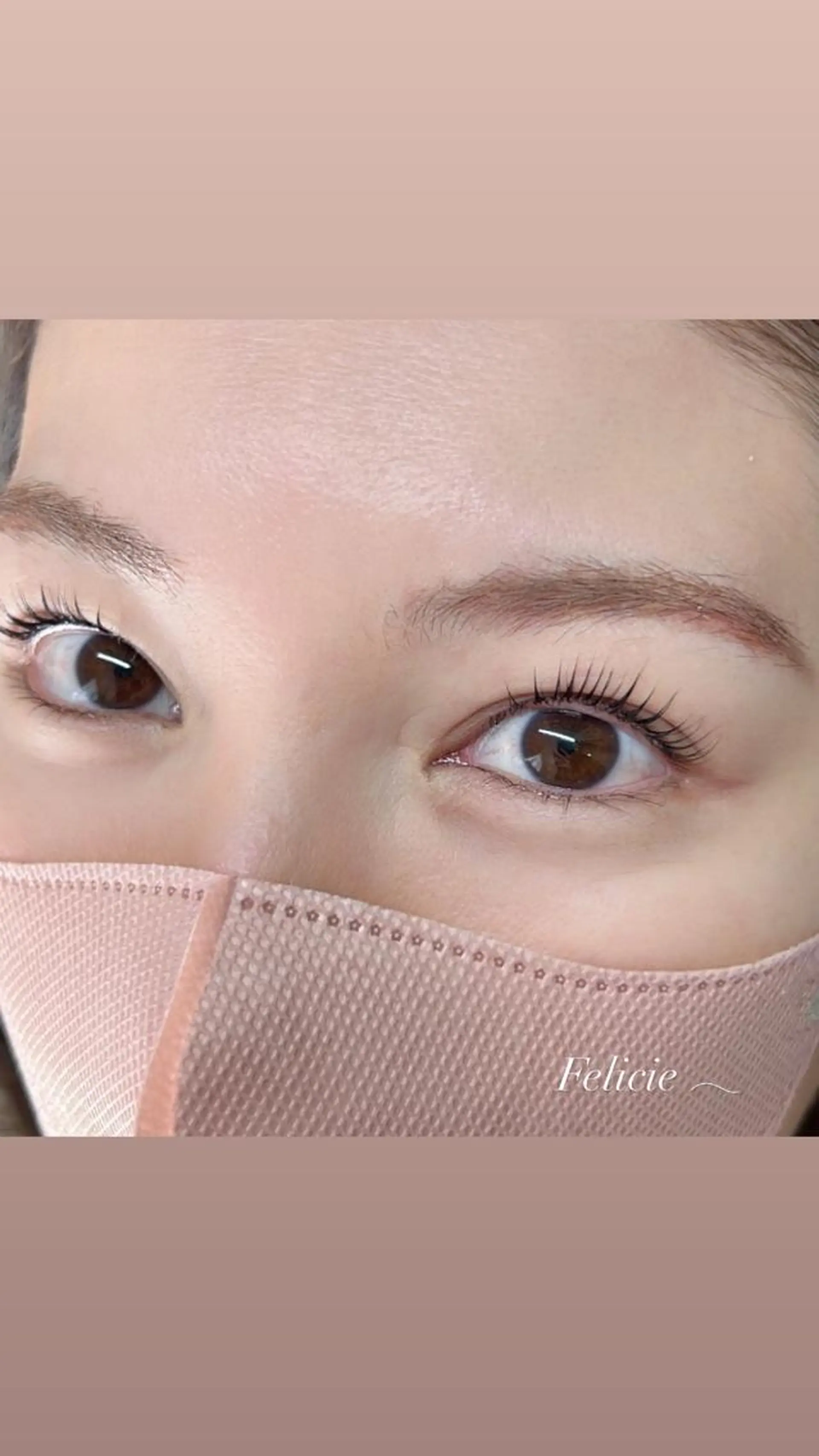 マツエク・マツパ パリジェンヌラッシュリフト Felicie＊ Sayakaのマツエク・マツパデザイン