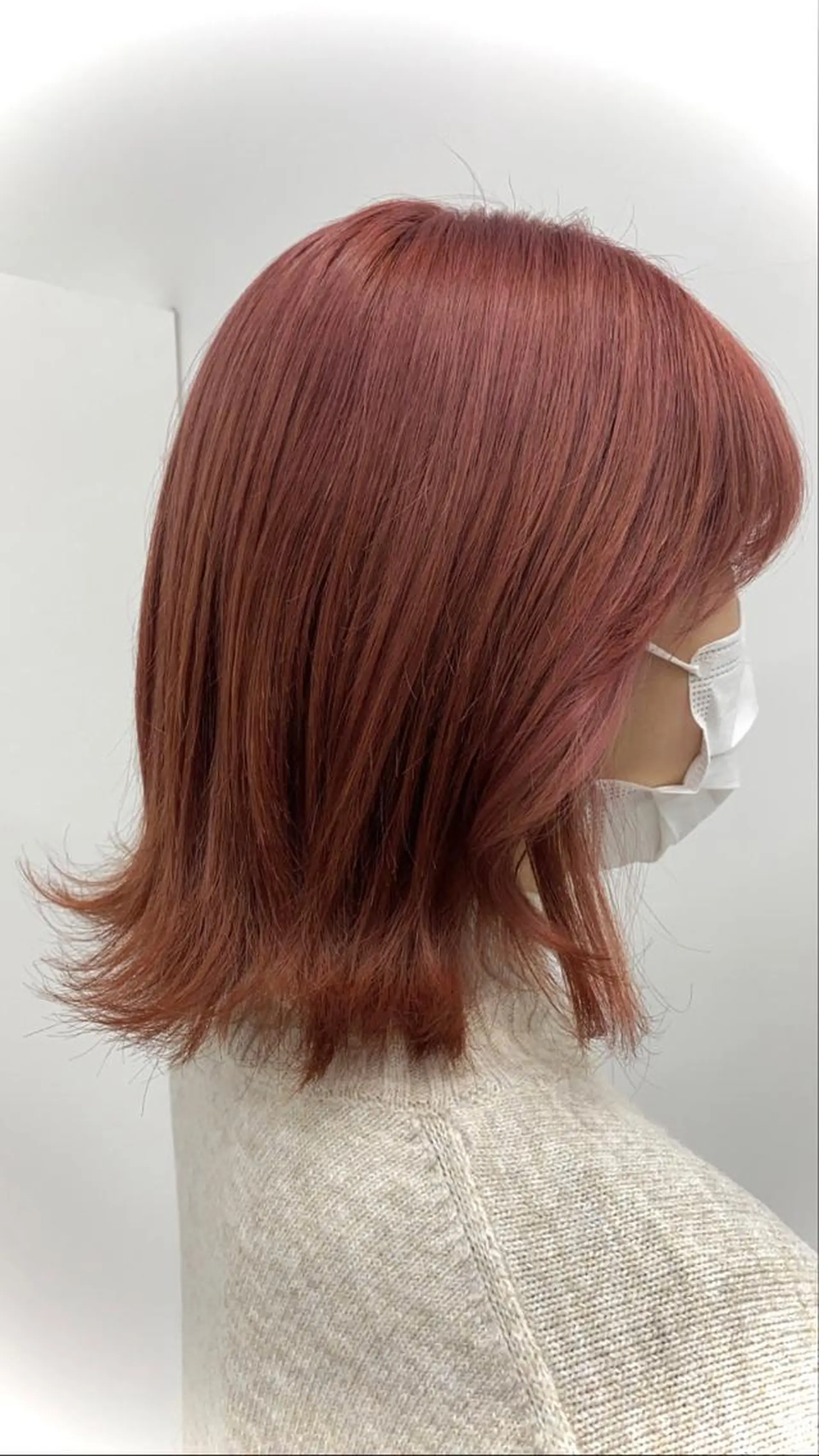 セミロング カラー ベージュカラー ピンクカラー ピンクベージュ レイヤー/ハイトーン 🧸SENAのヘアスタイル