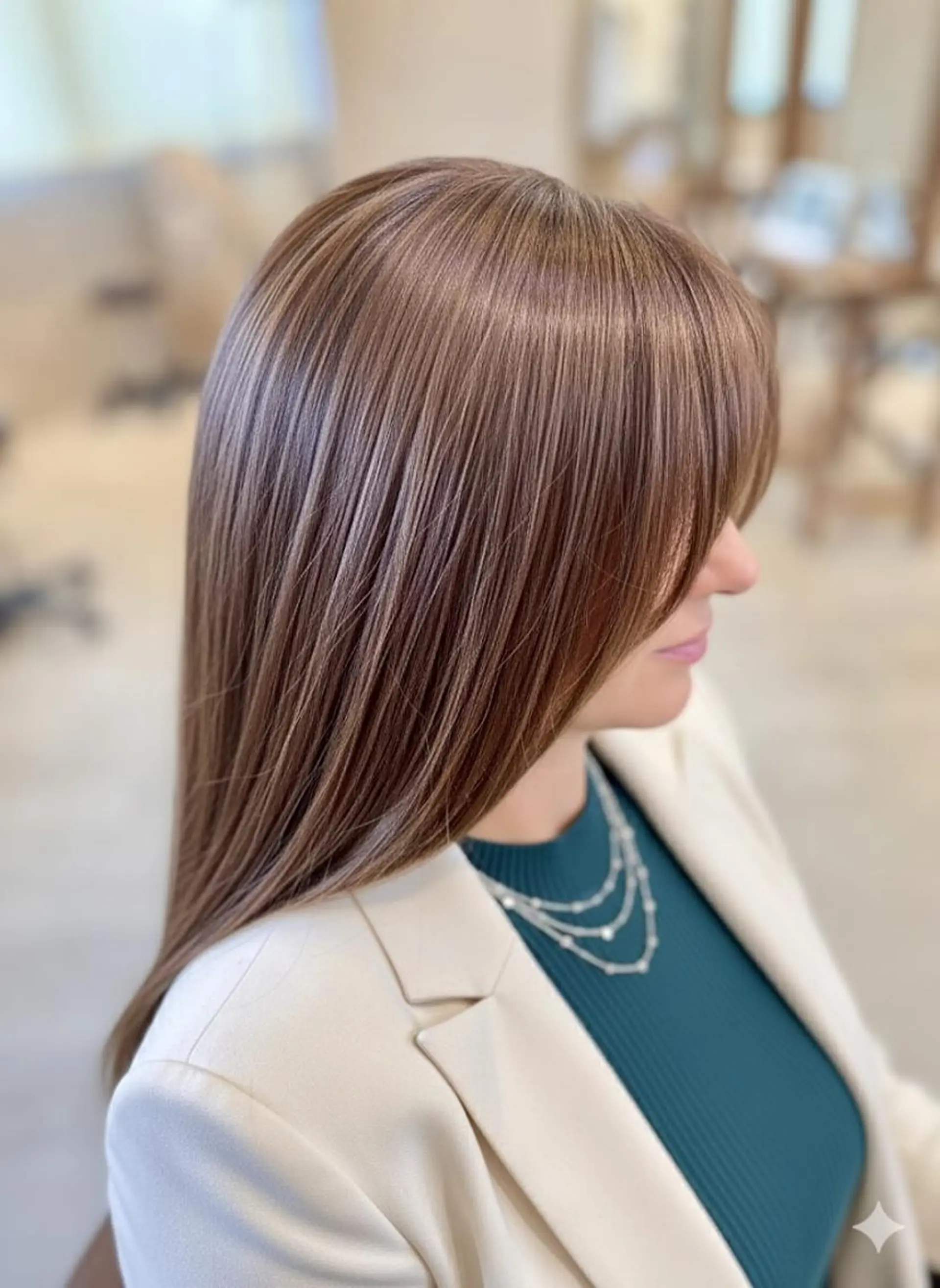 ロング 髪質改善 ロング カット 縮毛矯正 トリートメント 一宮駅3分/水野/ ショート/ボブのヘアスタイル