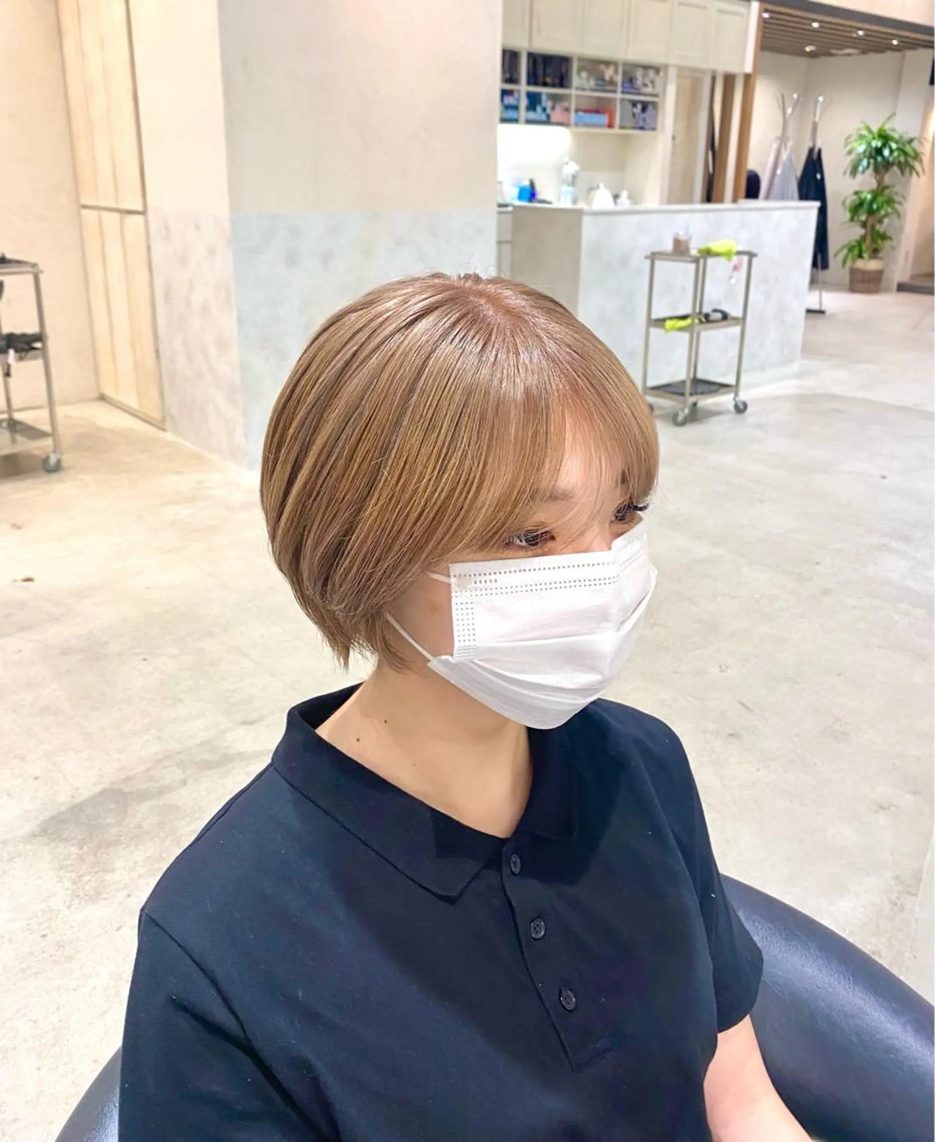 ショート カラー KEIGO/パーマ ハイトーン/DEANのヘアスタイル