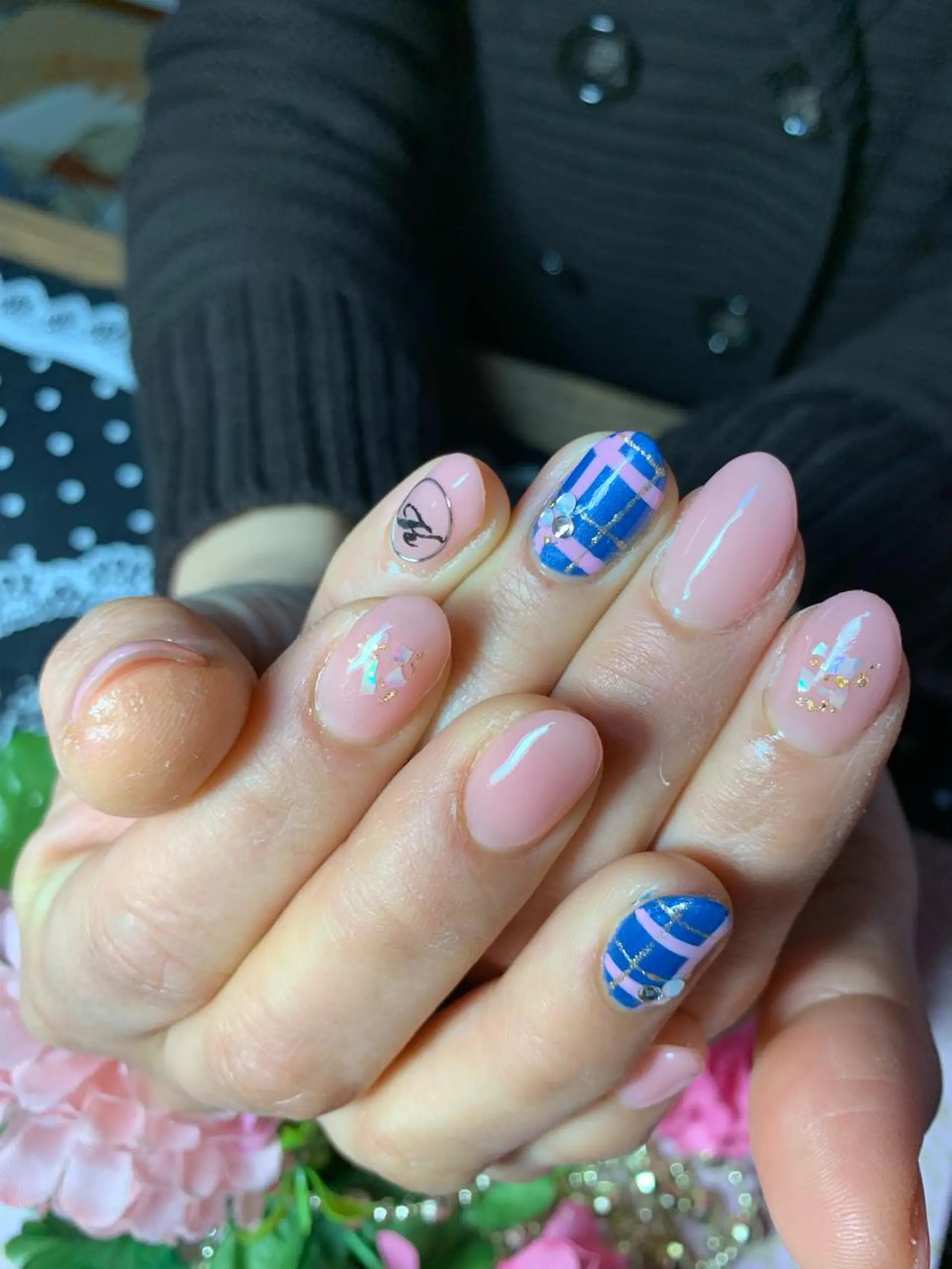 ネイル アートネイル ピンク 芦原 嘉子のネイルデザイン