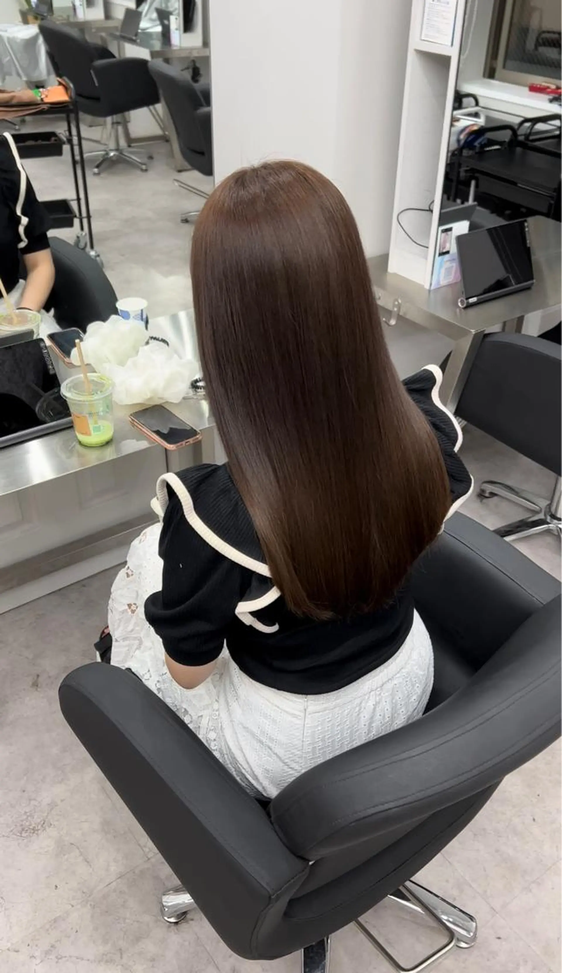 ロング カット ヘアカラー トリートメント 🫧髪質改善 講師🫧🍎幹細胞のヘアスタイル