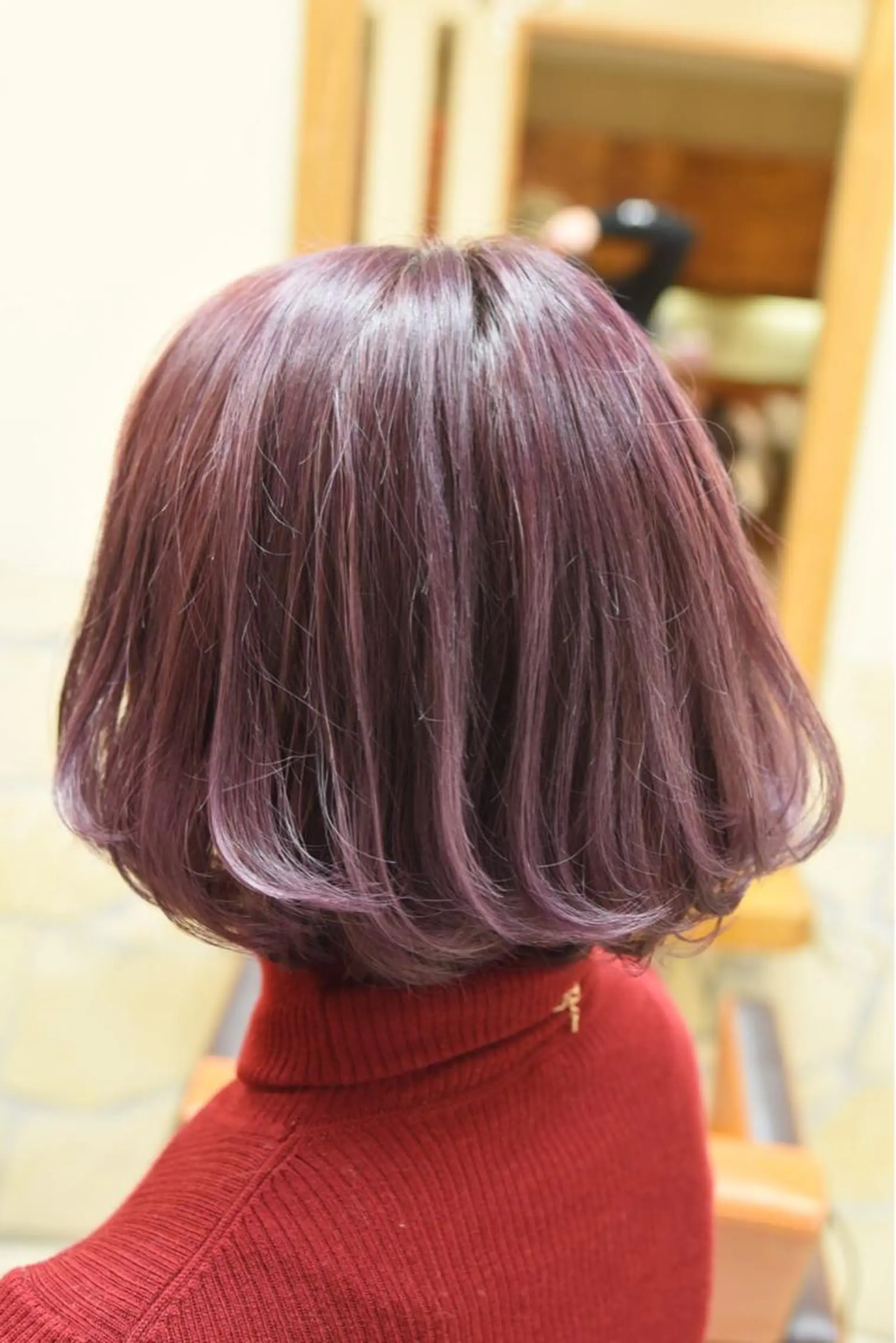 ミディアム カラー ブリーチ 髪質改善×ハイトーン 中田啄也のヘアスタイル