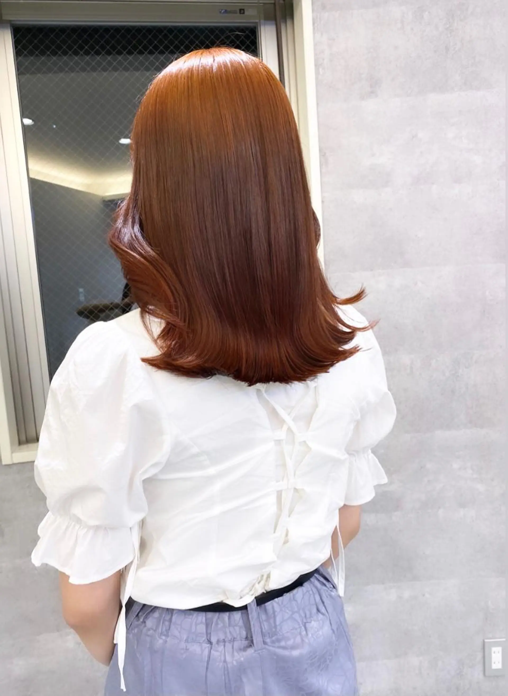 セミロング カラー ヘアアレンジ ブリーチ ヘアカラー トリートメント ヘアセット 🌷FUKA🌷 まろやかハイトーンのヘアスタイル