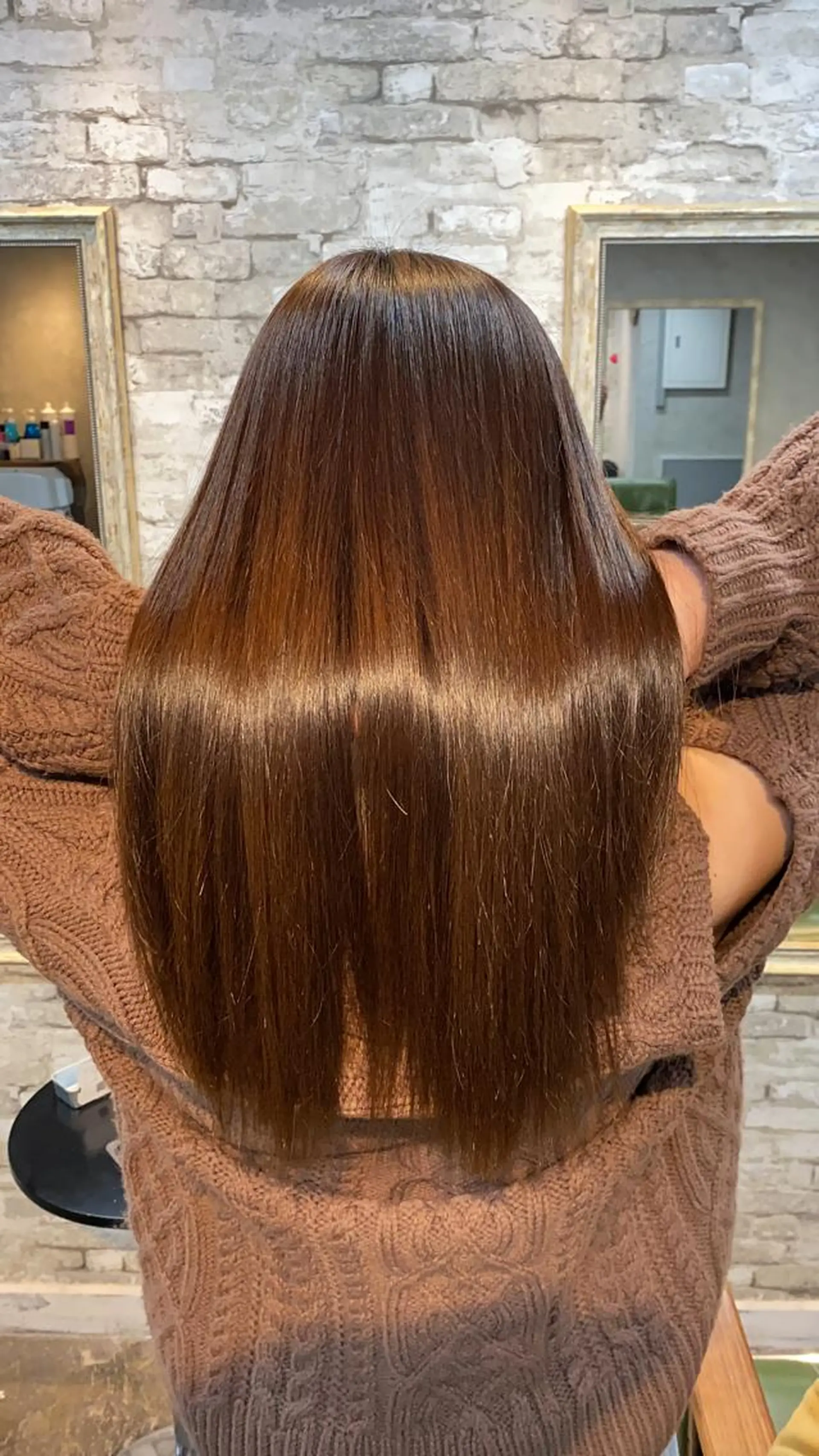 セミロング 酸性ストレート juhl/髪質改善/ 縮毛矯正/遠藤航平のヘアスタイル