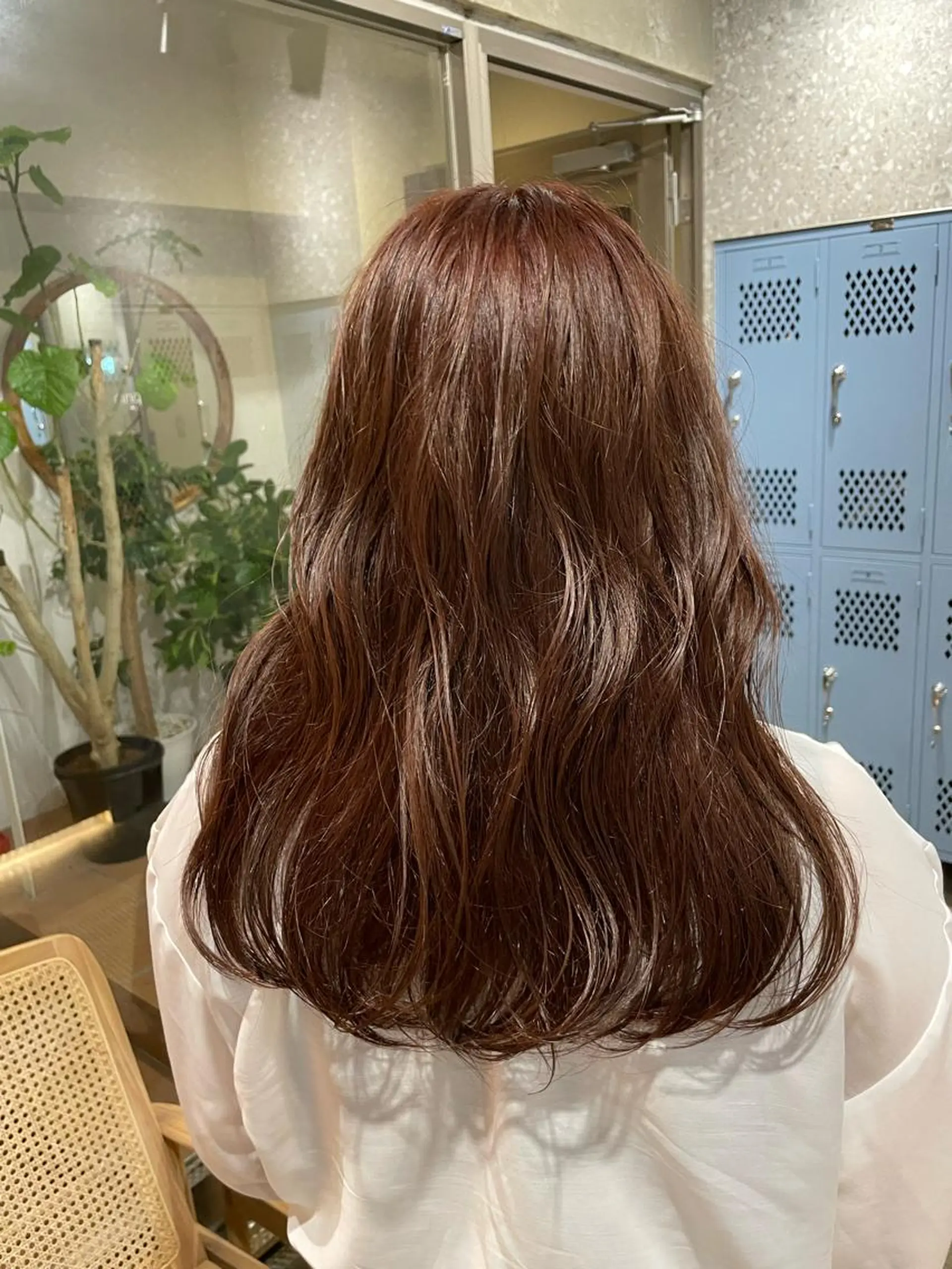セミロング カラー ブラウンカラー ピンクカラー ピンクブラウン ヘアカラー カットモデル募集 /RIOのヘアスタイル