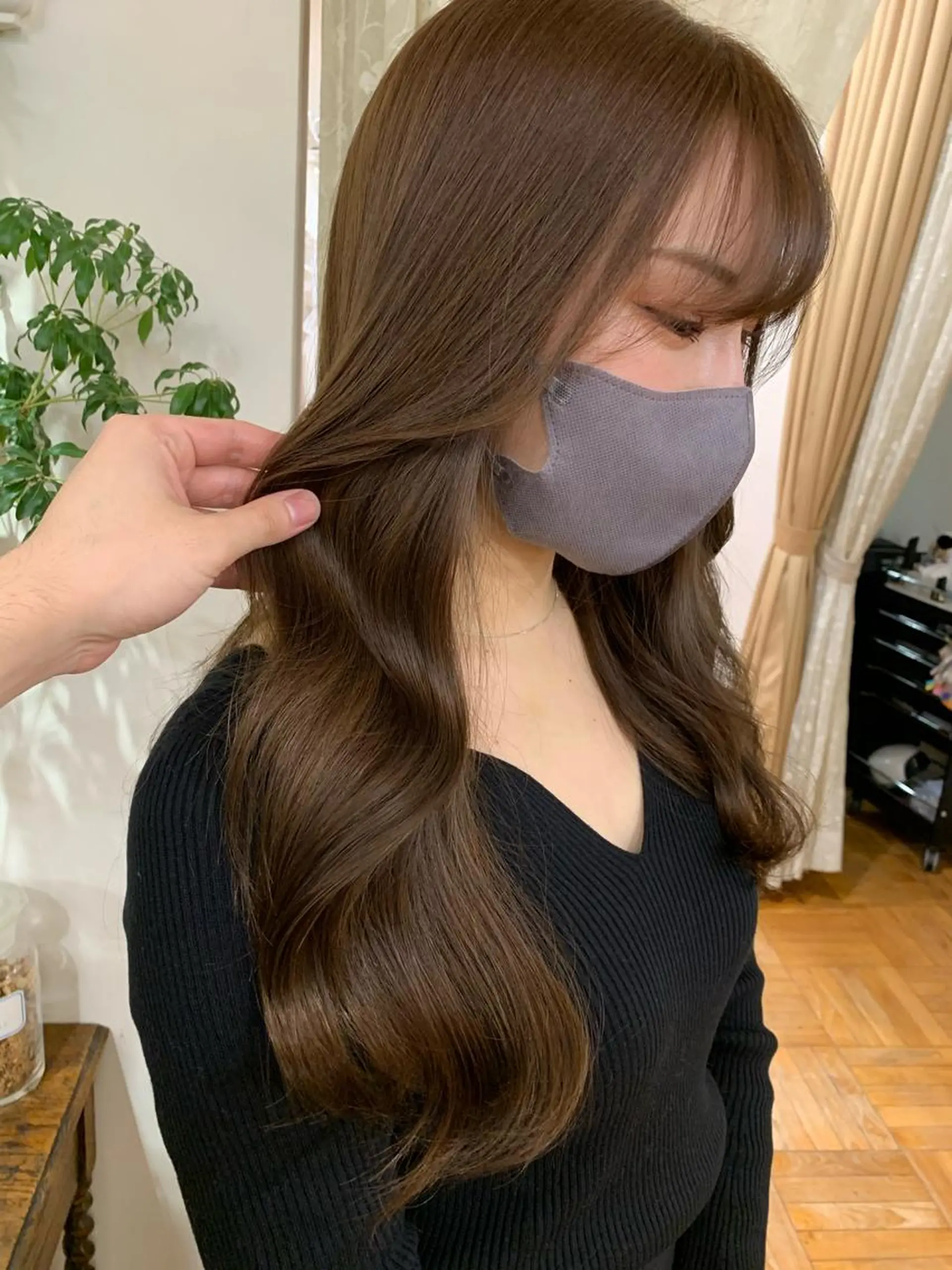 セミロング くびれヘア ヨシンモリ 韓国風ヘア カット 縮毛矯正 ☀️朝５分で決まる ショート/廣瀬隆志のヘアスタイル