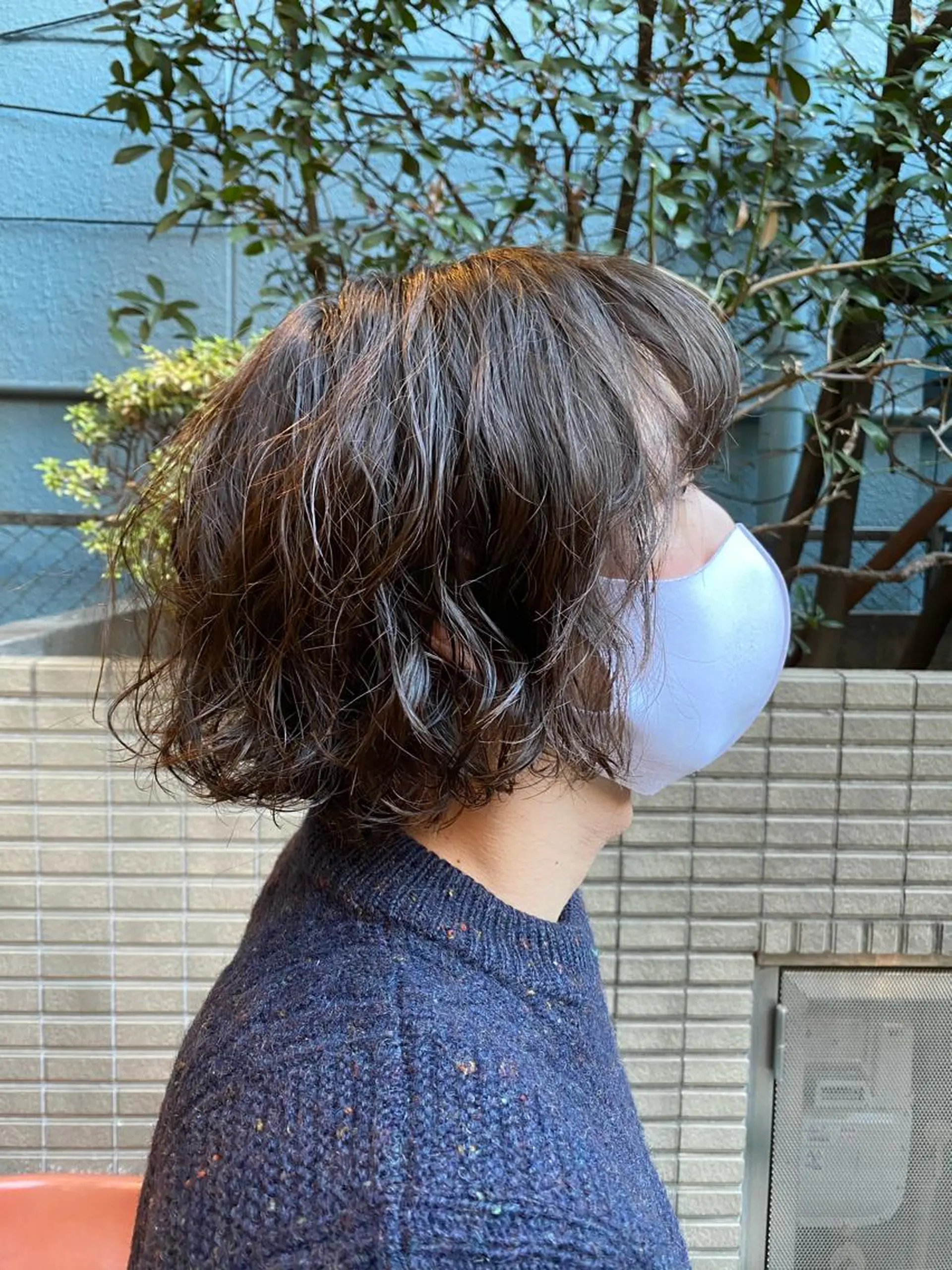 ミディアム パーマ メンズ ミディアムパーマ メンズパーマ ボブ カット パーマ 小山功陽 /メンズスタイルのヘアスタイル