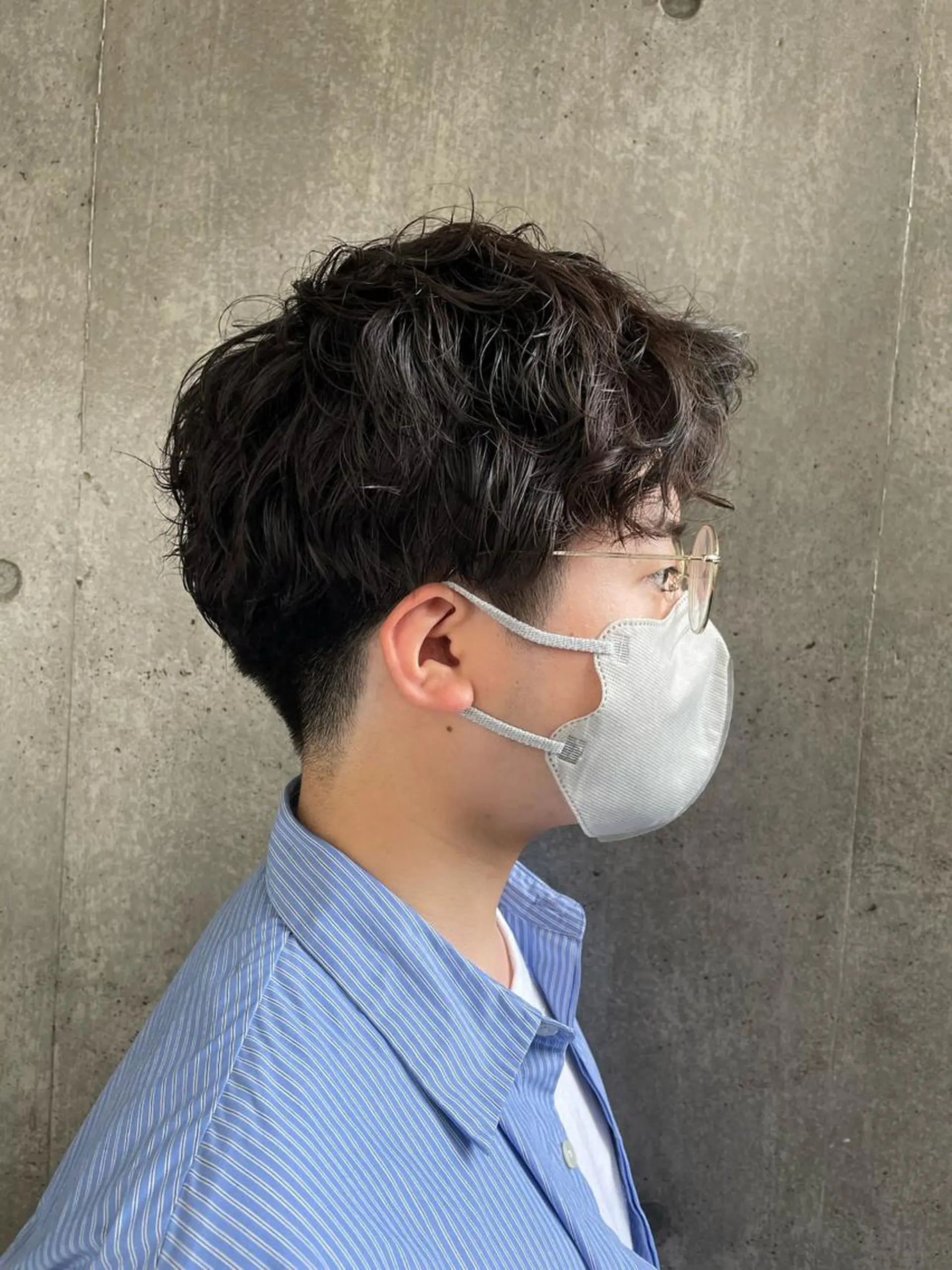 パーマ メンズ もりたみかこ 美容師お休み中のヘアスタイル