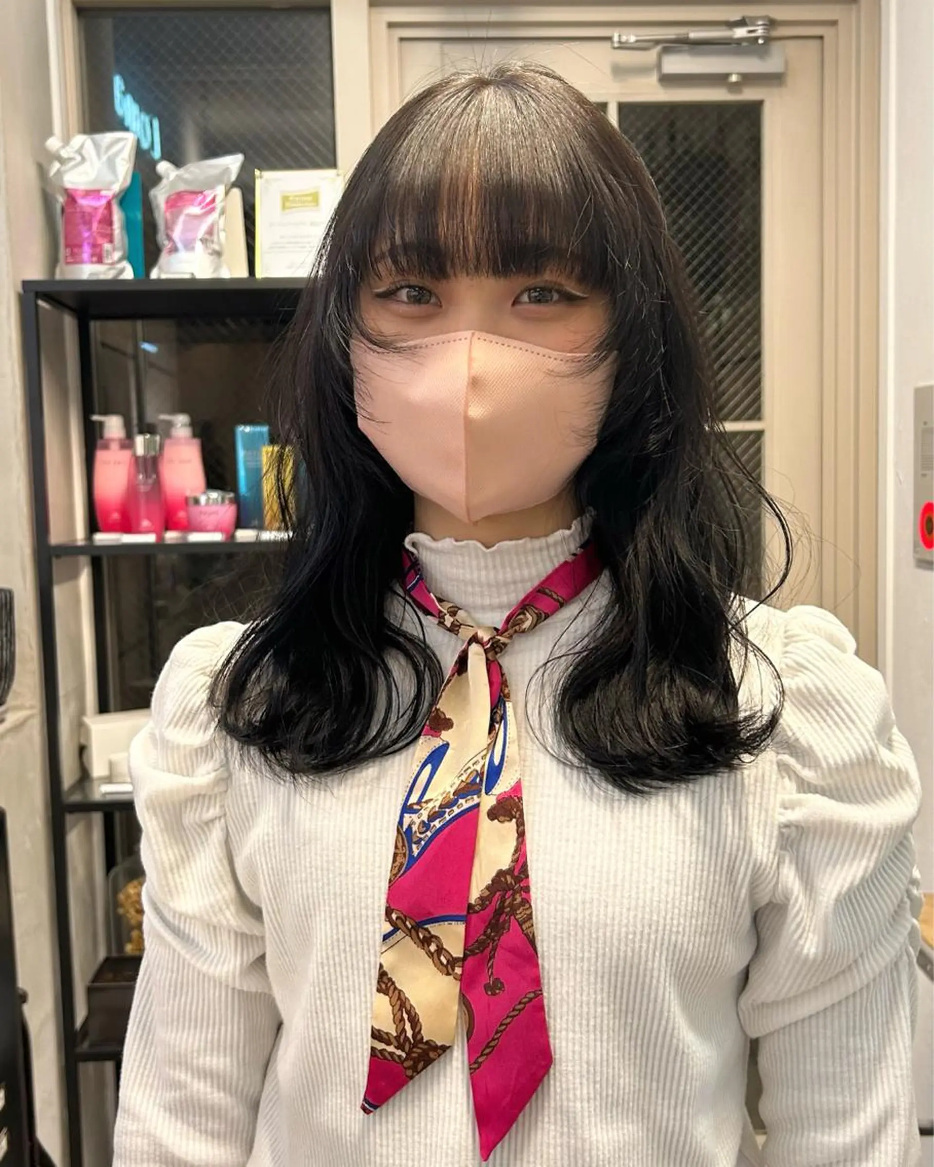 ミディアム カラー ヘアカラー じゅわっと暖色カラー 🍊Moemiのヘアスタイル