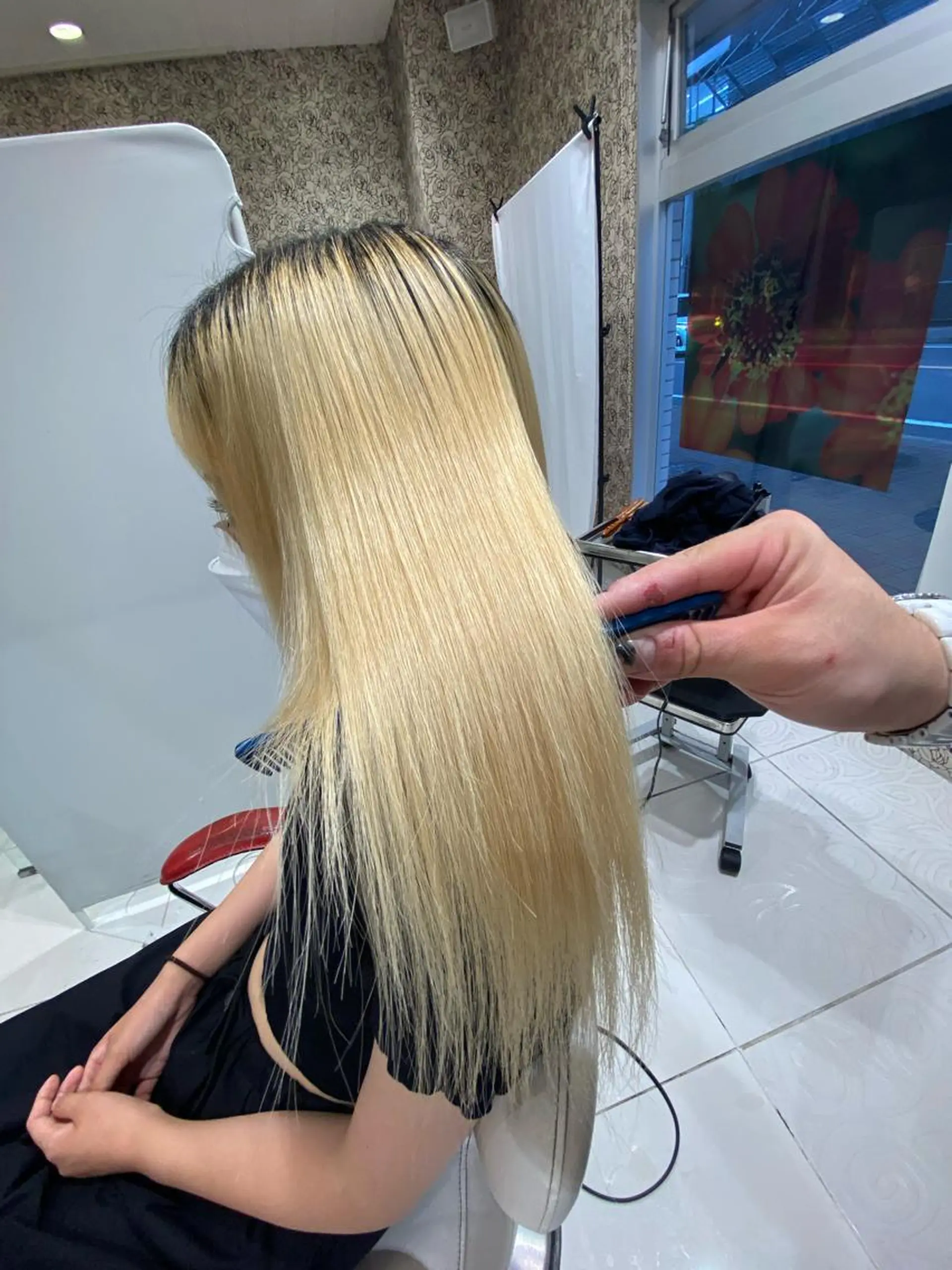 ロング 縮毛矯正 トリートメント ムトウセイマ/ 縮毛矯正/ブリーチのヘアスタイル