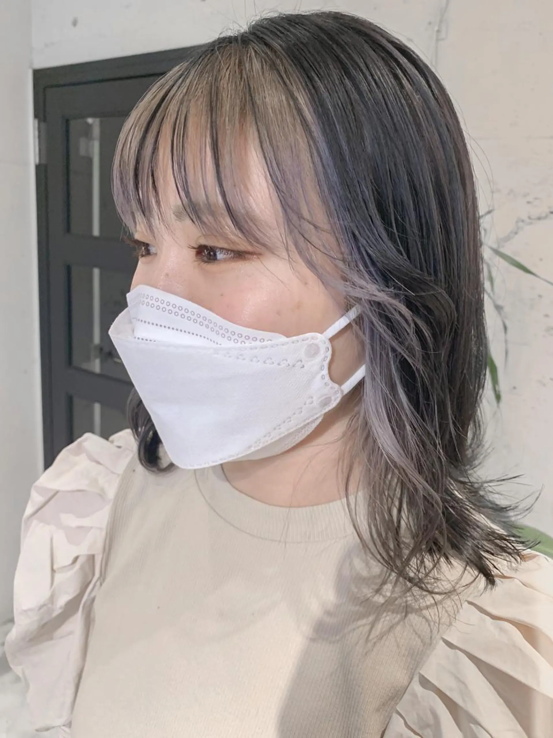 ミディアム カラー ヘアアレンジ ヘアカラー トリートメント yuka .のヘアスタイル