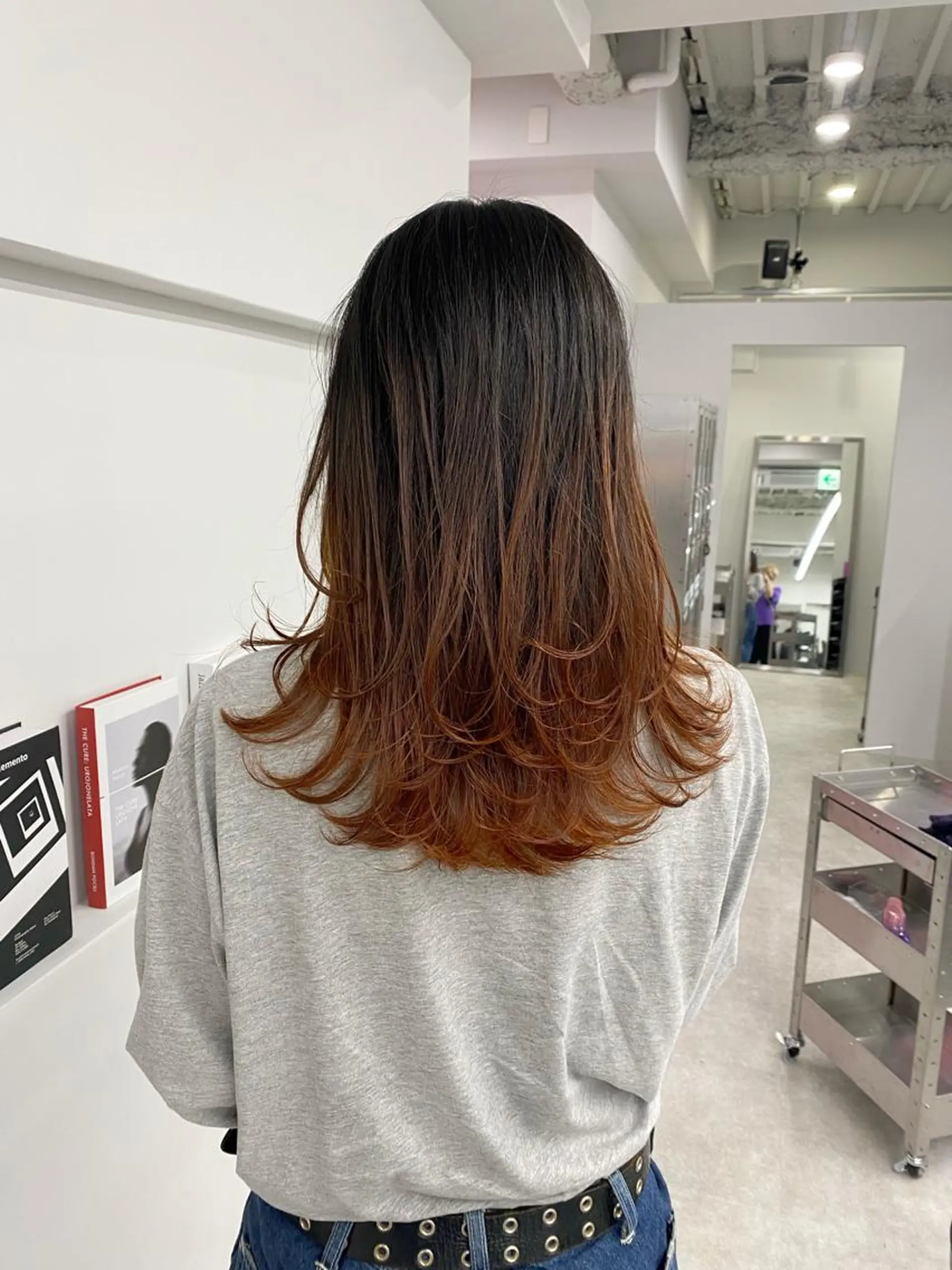 ミディアム カラー ヘアアレンジ シールエクステ アディクシーカラー ベージュカラー ブリーチ ブロンド 髪質改善【縮毛矯正】 北千住 田邉 澪のヘアスタイル