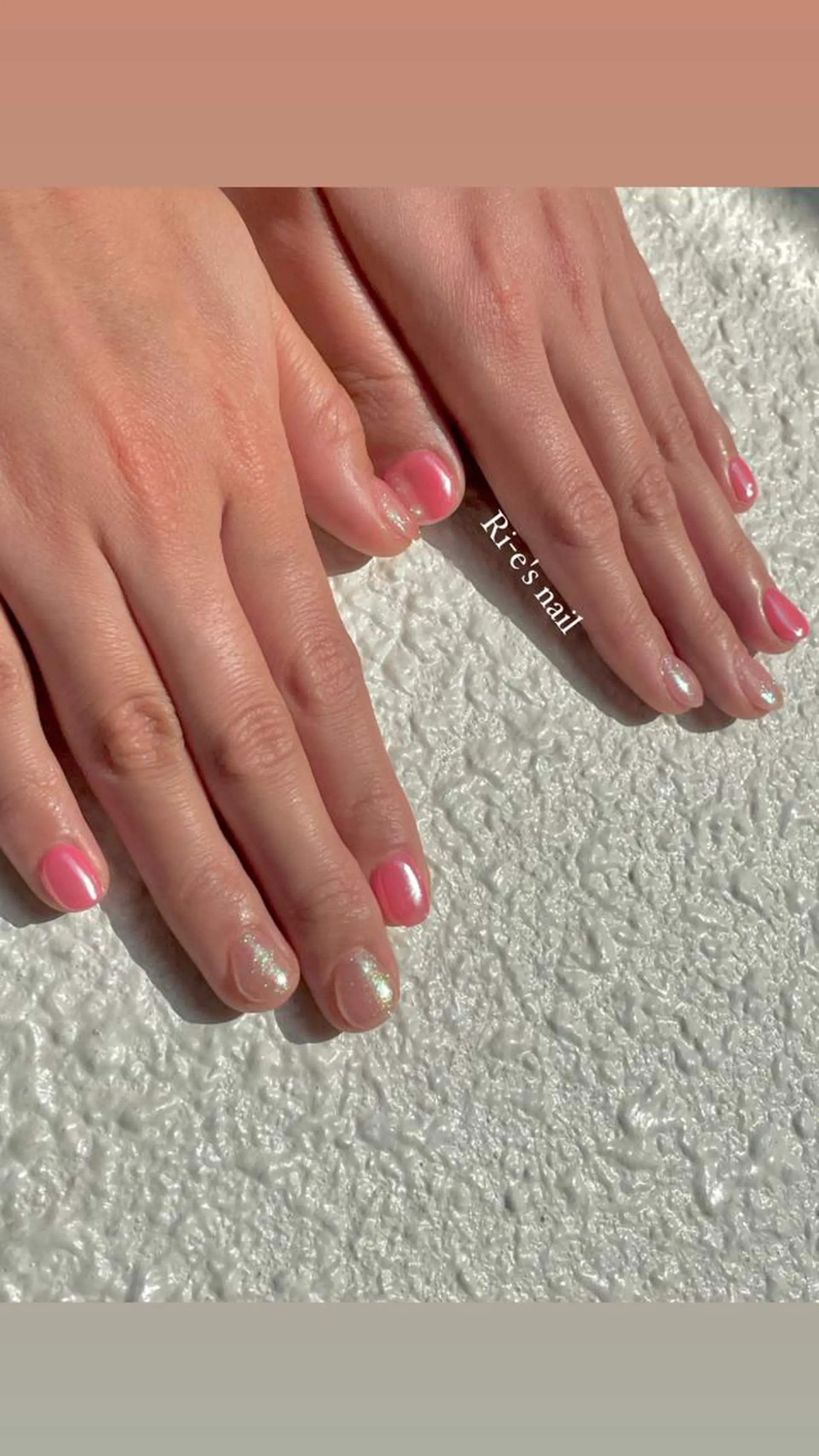 ネイル フラッシュネイル 氷ネイル・うるうるネイル キラキラネイル ロングネイル マグネットネイル Ri-e's nailのネイルデザイン
