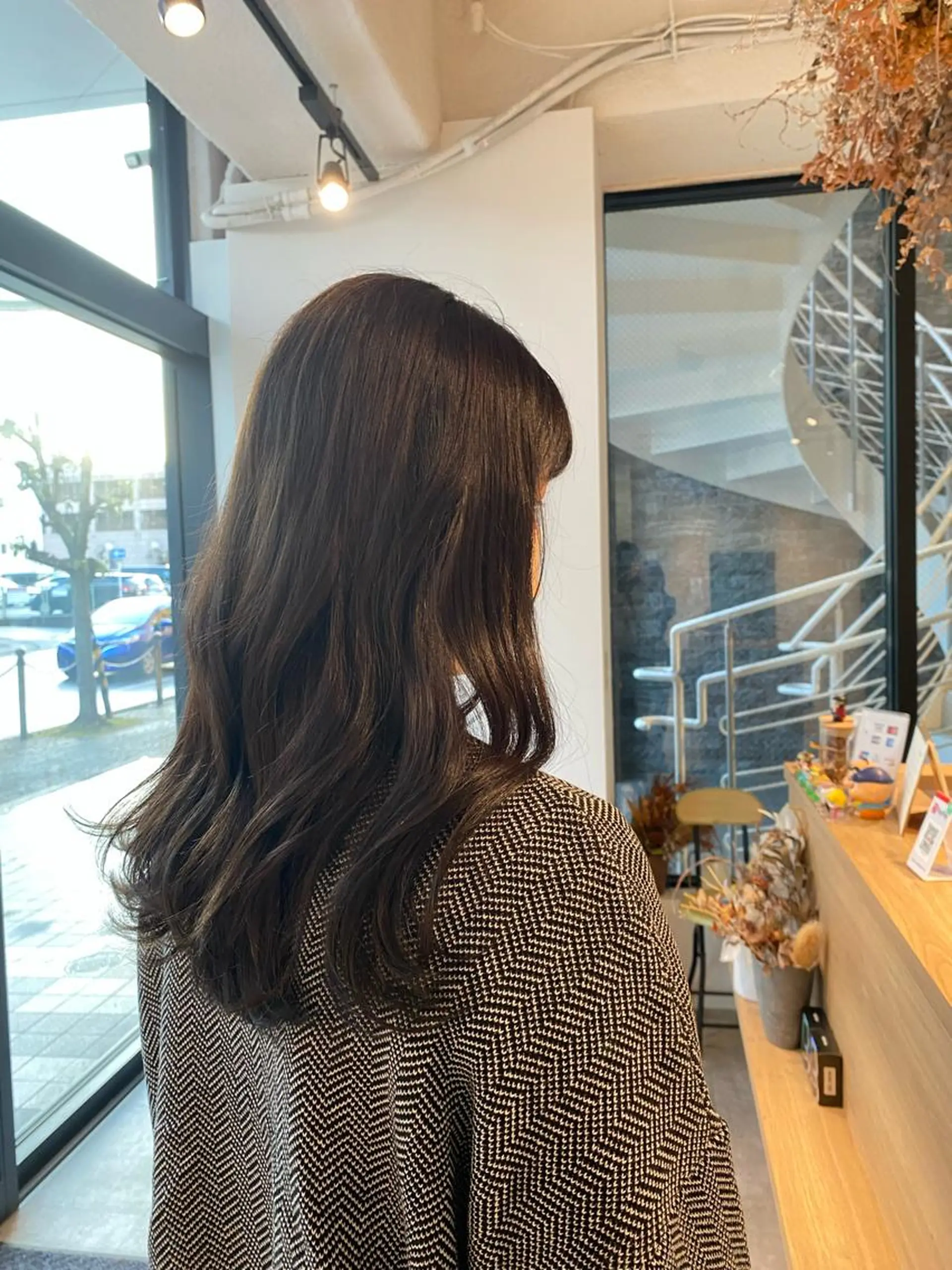 ロング カラー グレージュ オリーブグレージュ オリーブグレー オスズ 🎀´-のヘアスタイル