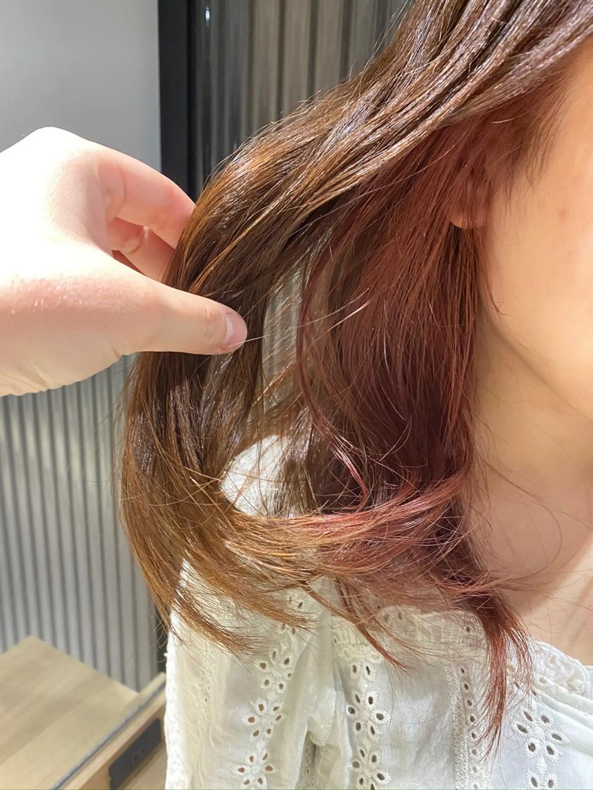 ミディアム ヘアカラー トリートメント 艶カラー/似合わせ 💖Emmy💖のヘアスタイル