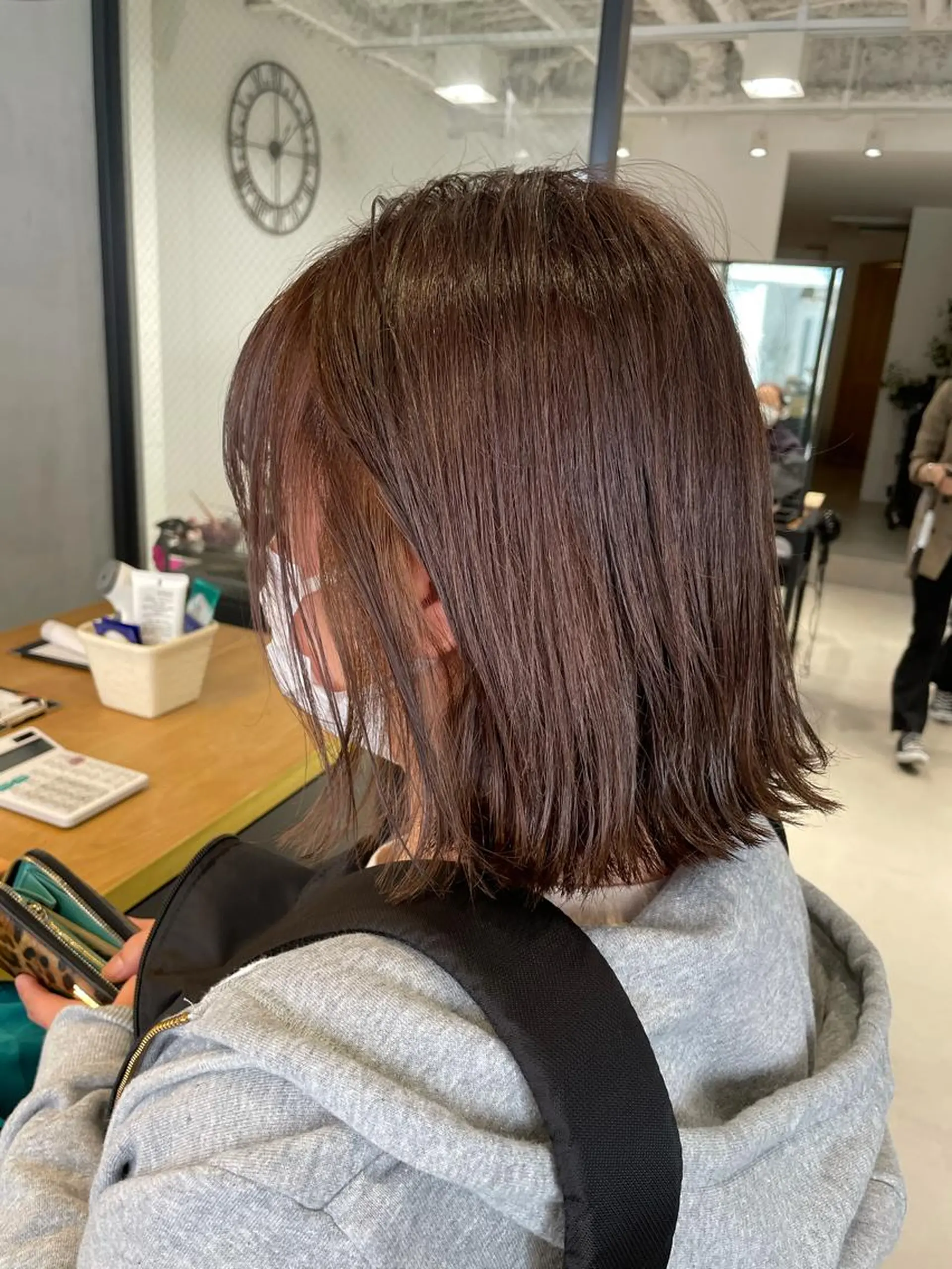 ショート カラー 暖色カラー🍊 ボブ🌿顔周りcutのヘアスタイル