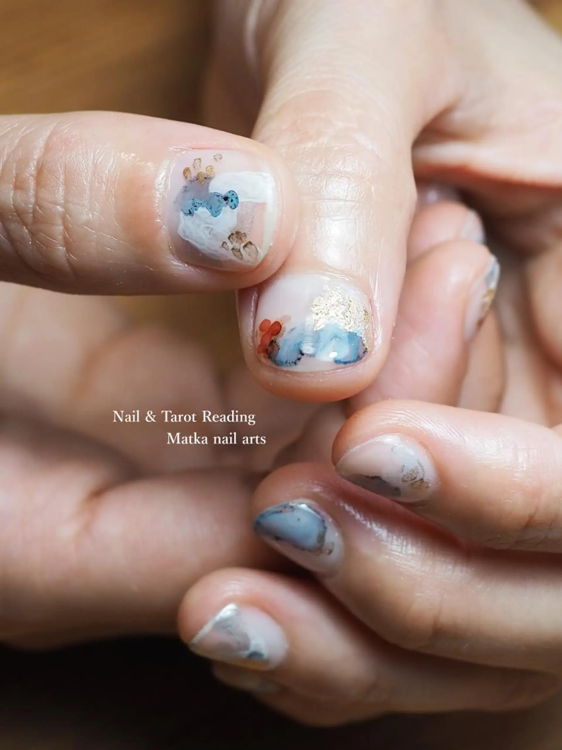 ネイル アートネイル ジェルネイル マグネットネイル ニュアンスネイル ショートネイル ネイルとタロット/ ユウのその他イメージ