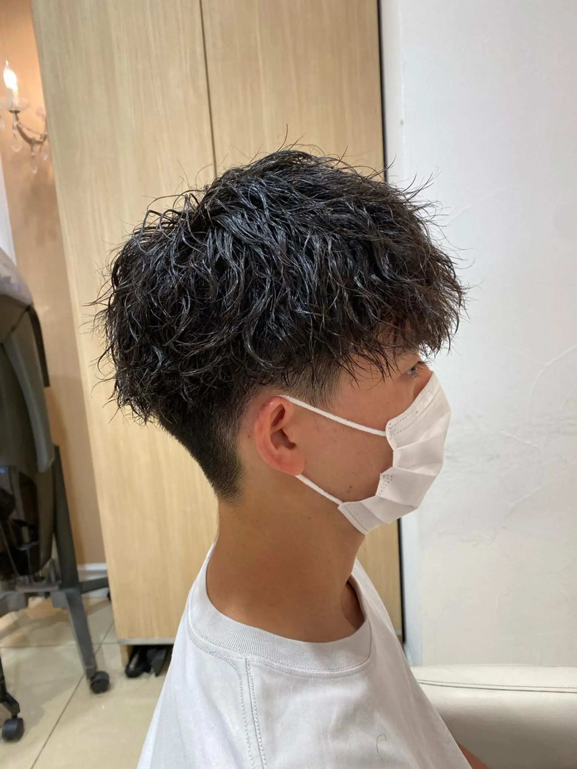 ショート パーマ メンズ カット パーマ メンズ特化型美容師 栗山勇人のヘアスタイル