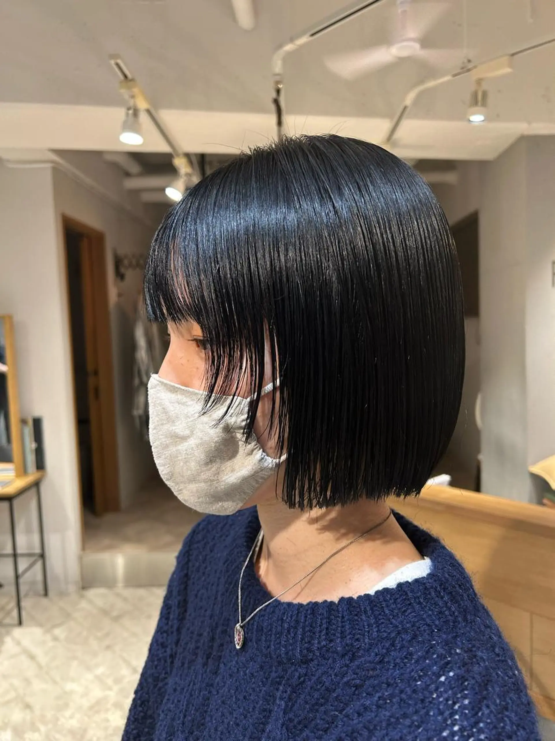 ショート ボブ 伸ばしかけ カット トリートメント まるやま ゆいかのヘアスタイル