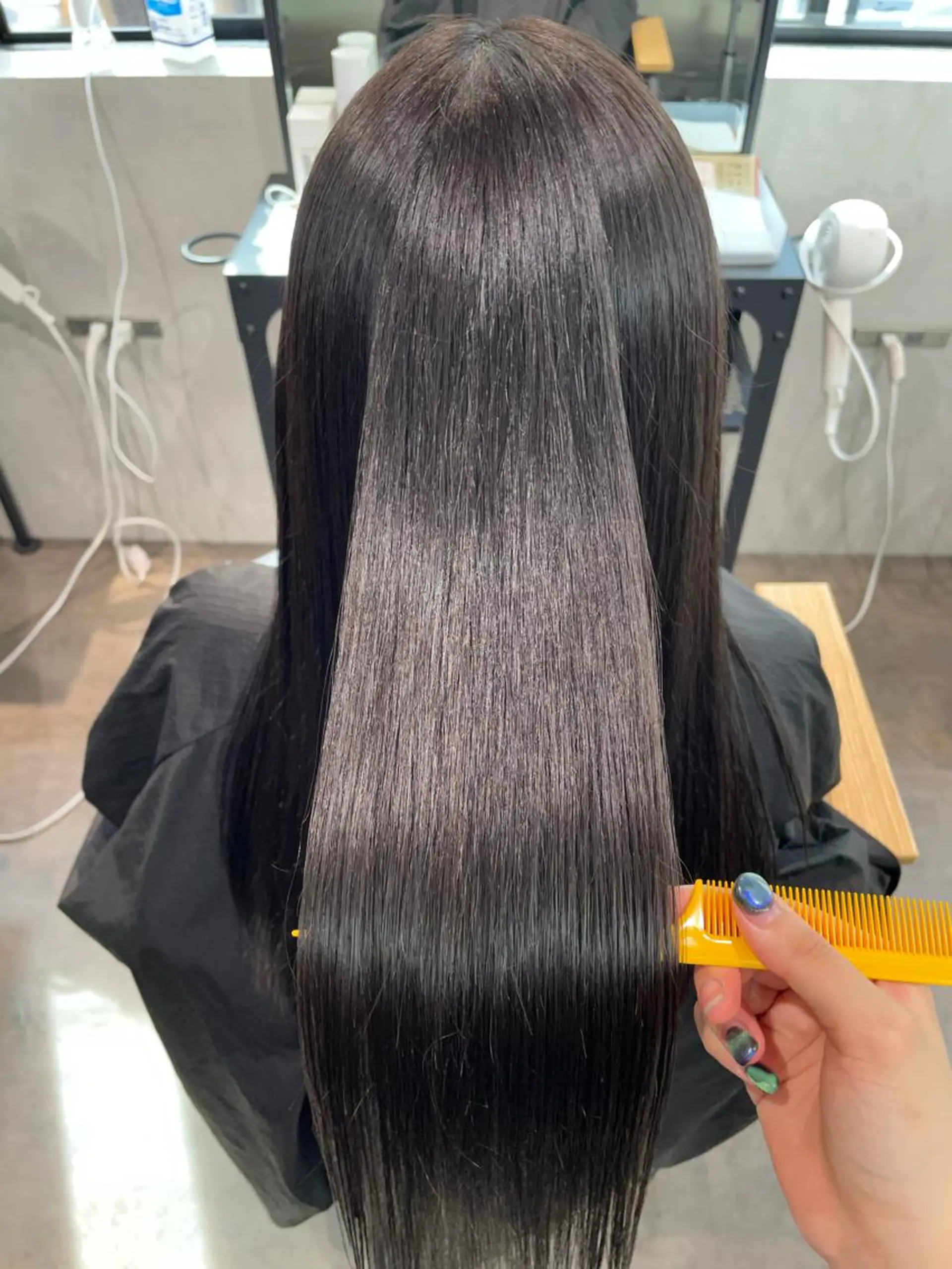 ロング カラー 髪質改善 ヘアカラー トリートメント ナチュラル透明感🌱 小山美樹子のヘアスタイル