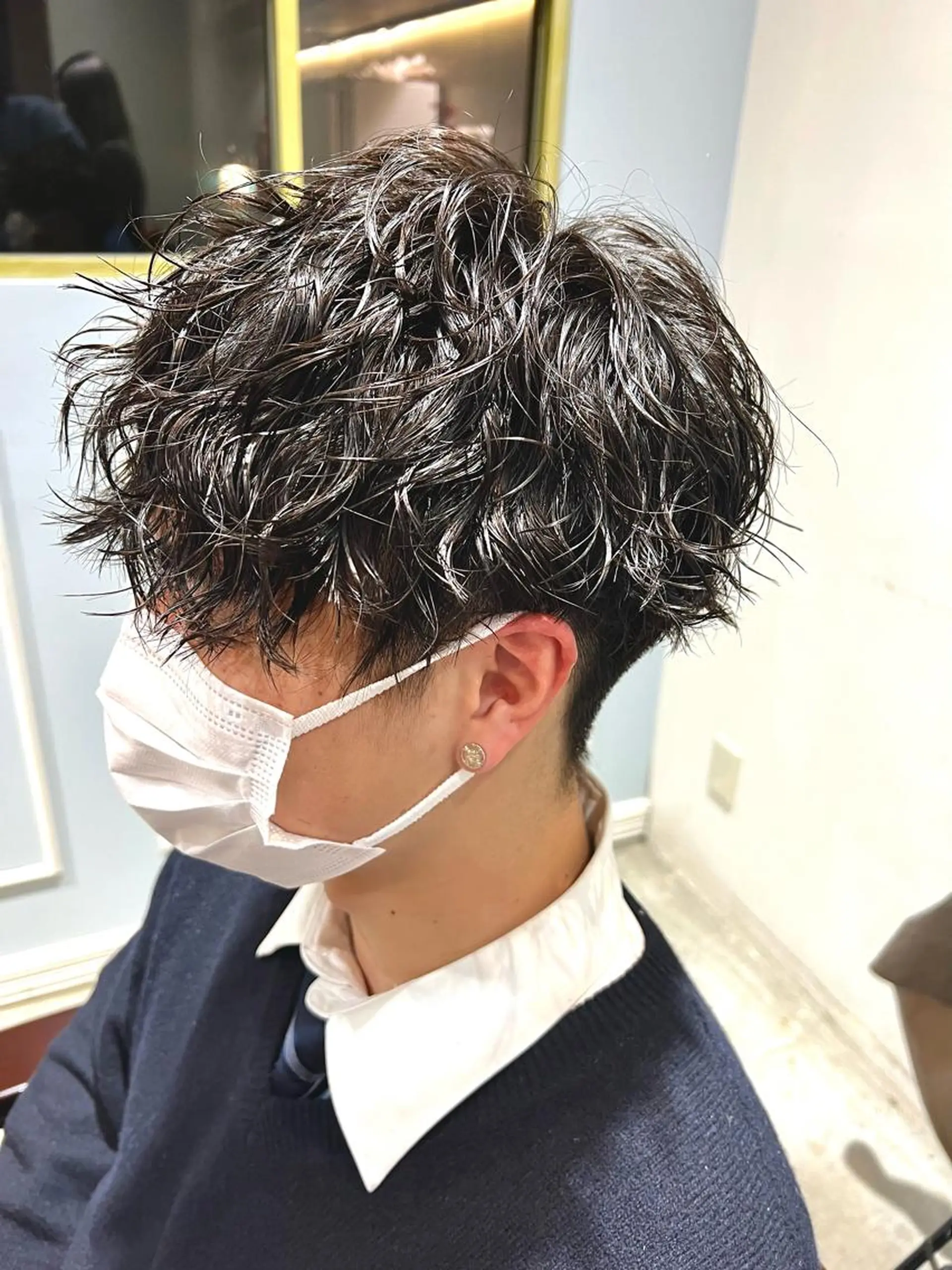 ショート パーマ メンズ カット パーマ 🦩パーマン🦩佐藤 航太のヘアスタイル