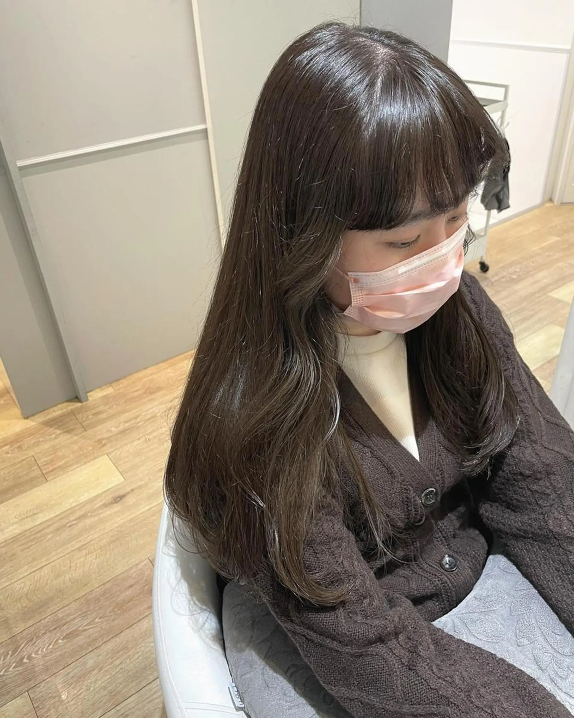 ミディアム カラー パーマ ヘアアレンジ メンズ キッズ ネイル マツエク・マツパ 子どものヘアアレンジ 🫧垢抜けヘア🫧 SHIORIのヘアスタイル