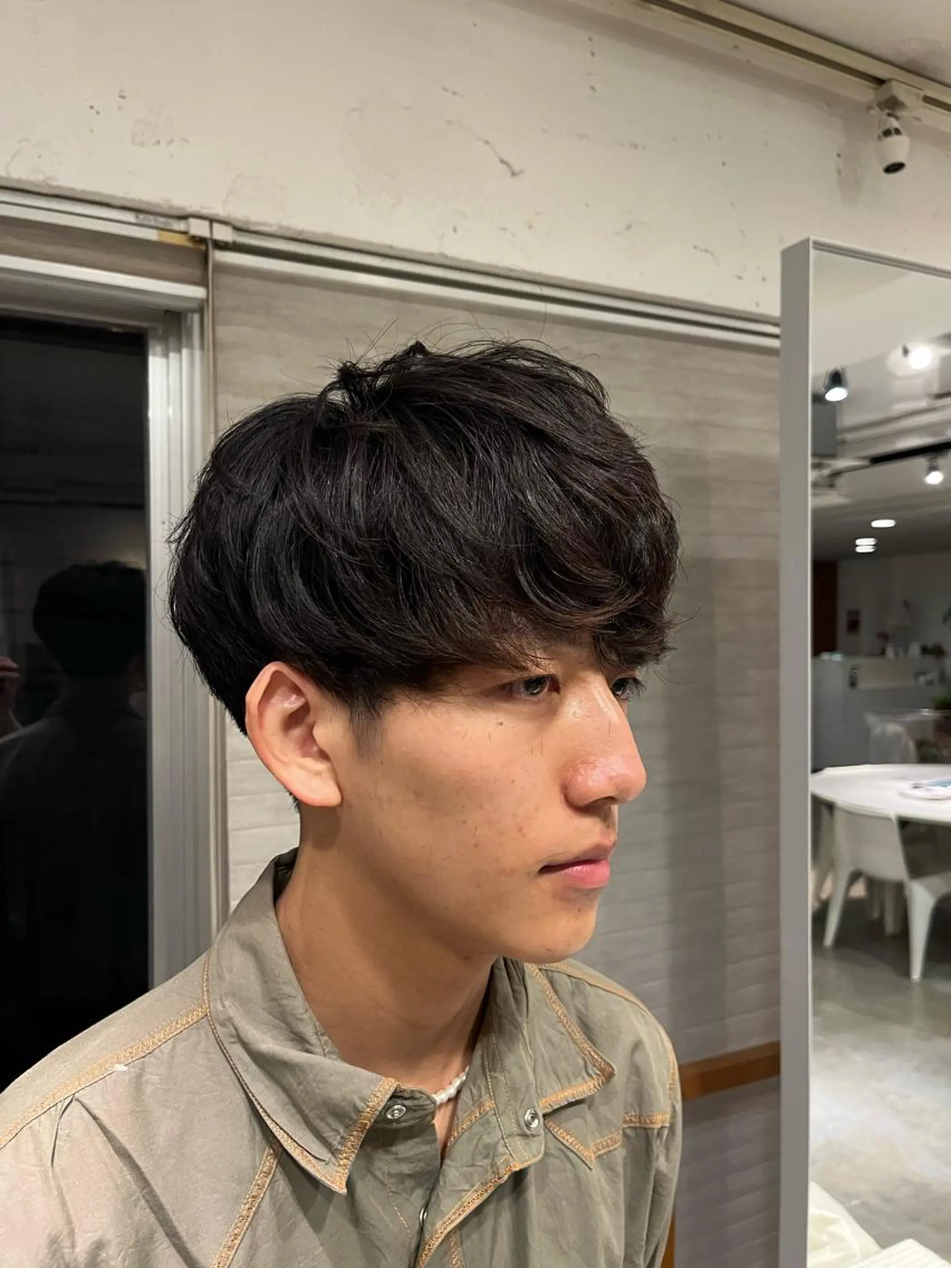 ショート メンズ うる艶カラー/恵比寿 ベージュ/丸山陽平のヘアスタイル
