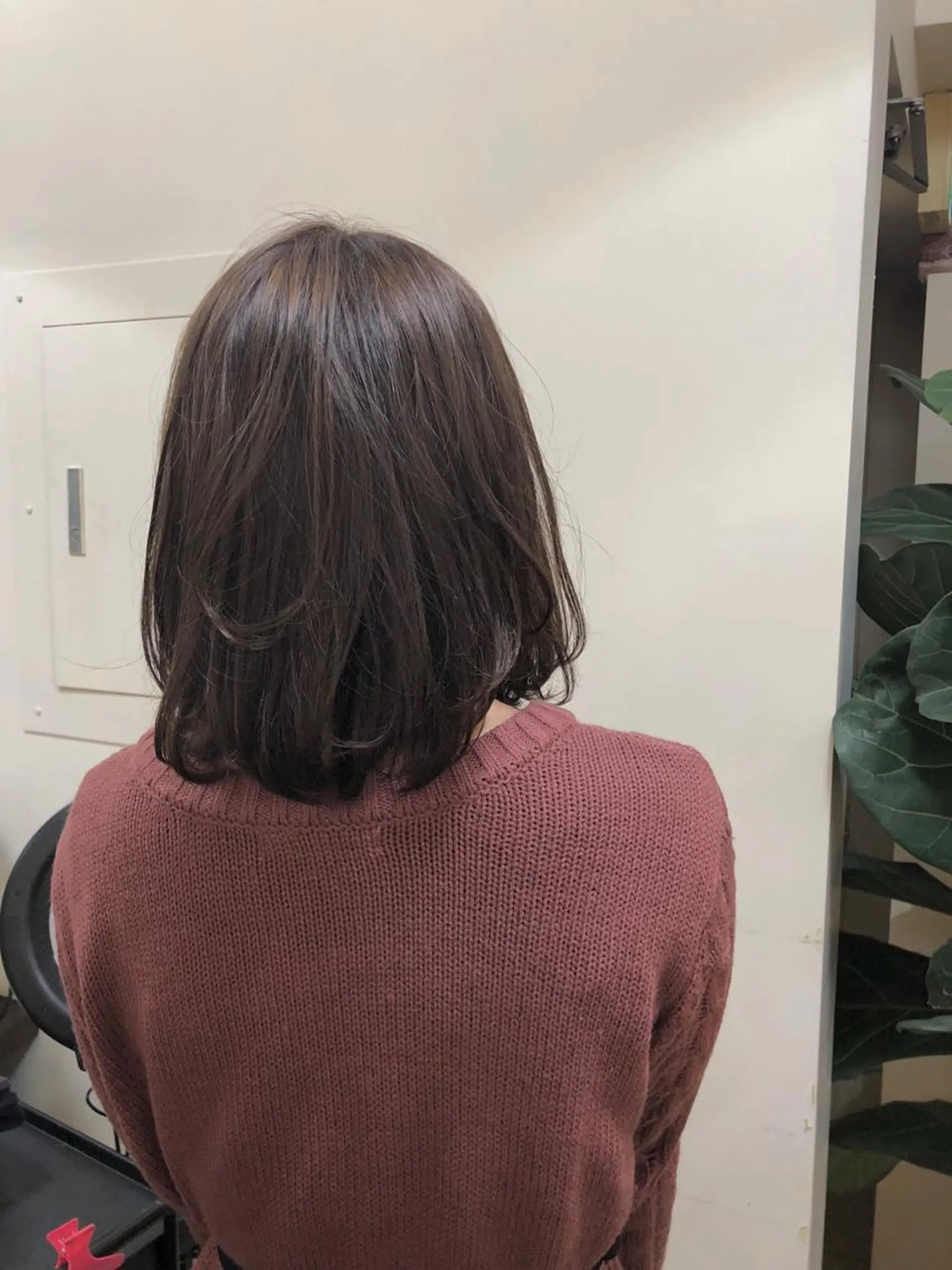 ミディアム 顔周りの垢抜けヘア 立山愛梨のヘアスタイル