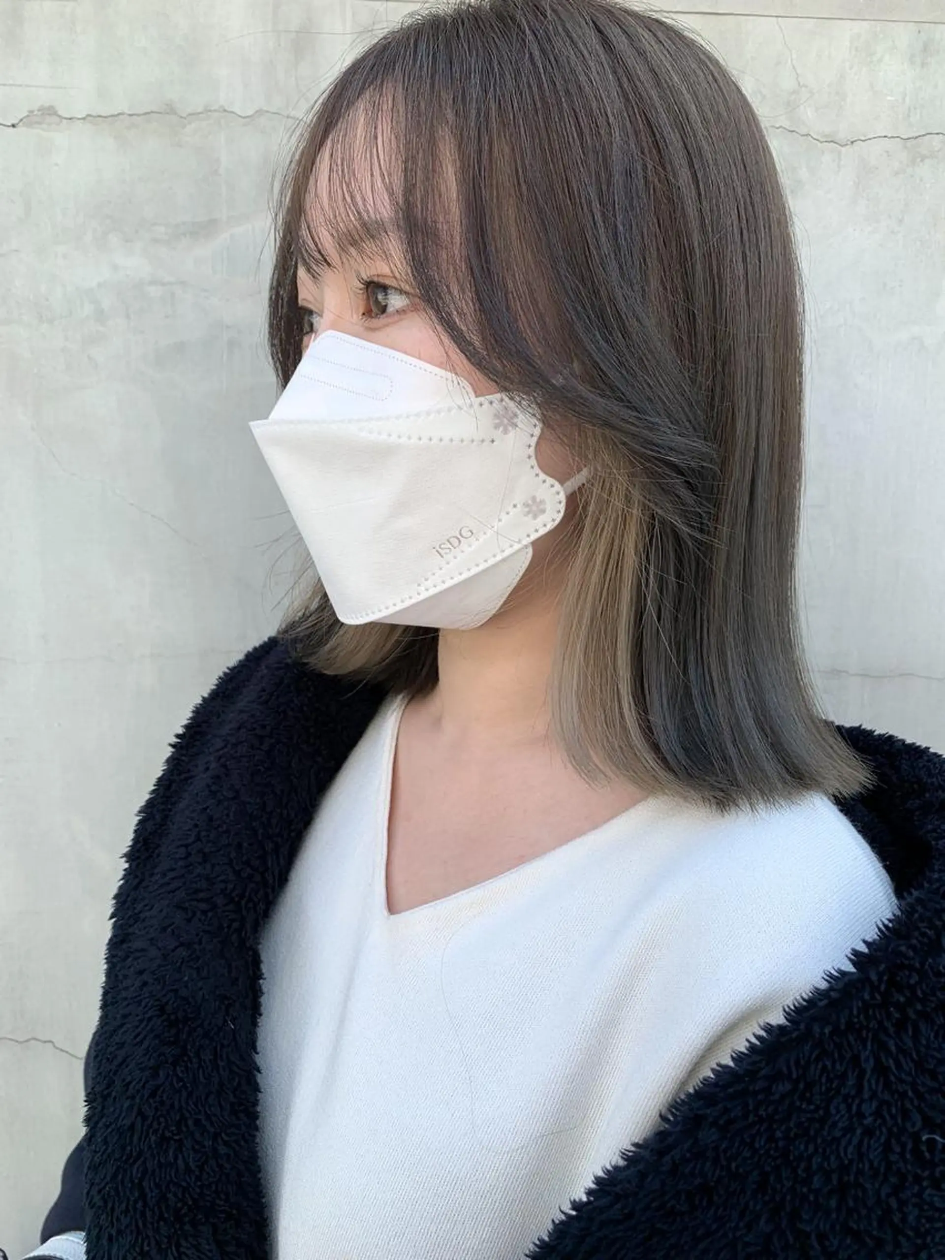 ミディアム カラー ヘアアレンジ ヘアカラー トリートメント yuka .のヘアスタイル