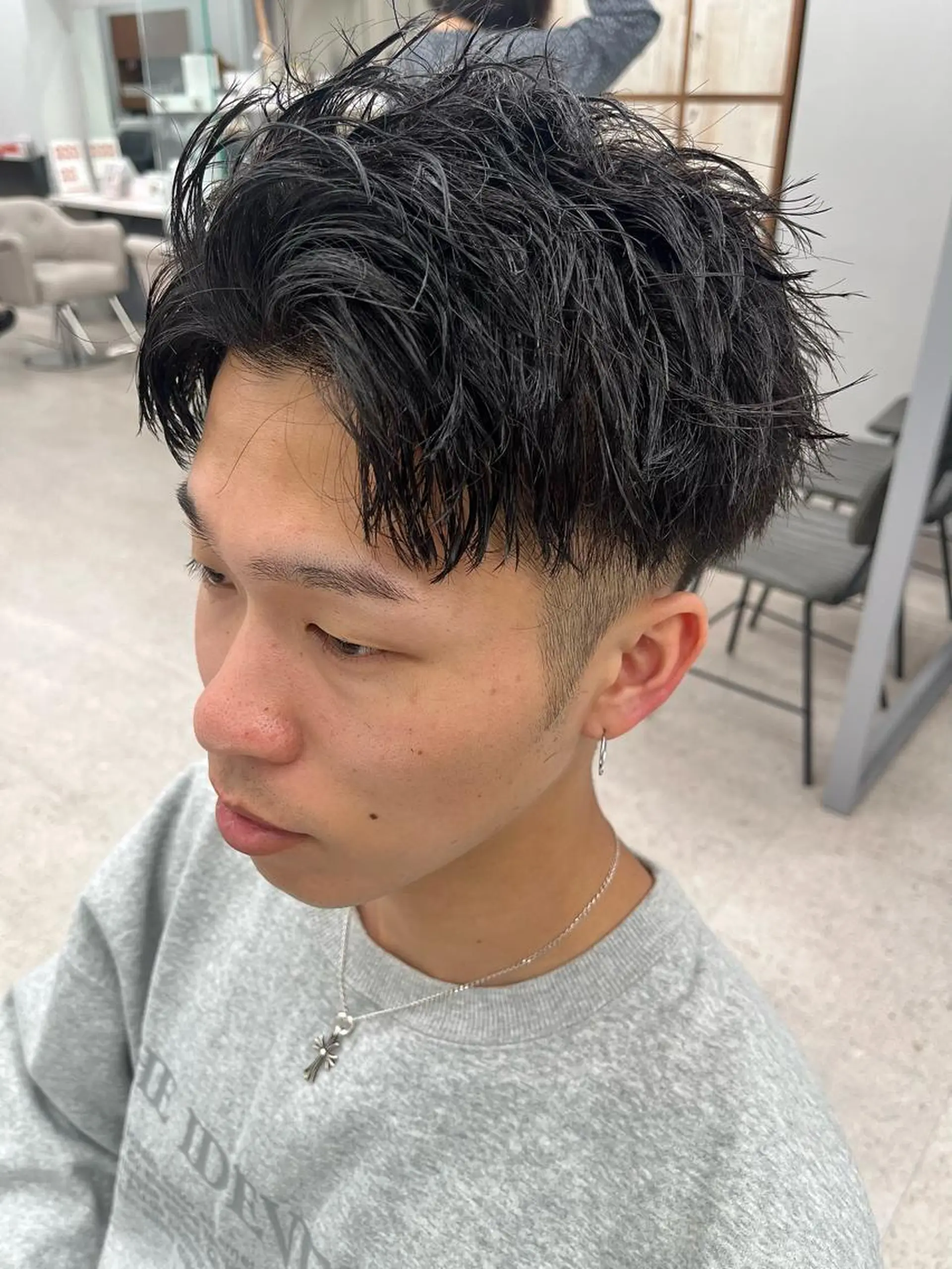 パーマ メンズ カット パーマ 🍐シャドウパーマ メンズ特化/守岡🍐のヘアスタイル