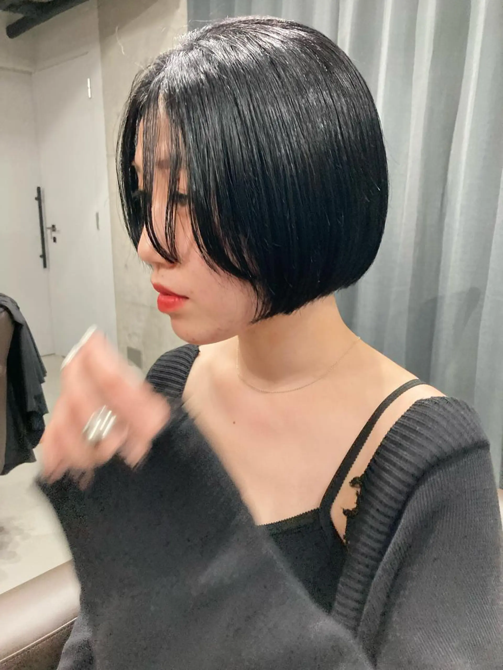 ショート ロングパーマ木村 ボブパーマのヘアスタイル